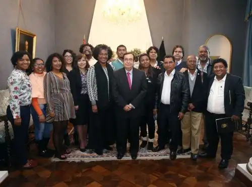 El Presidente del Poder Judicial sostuvo una reunión con representantes afrodescendientes.