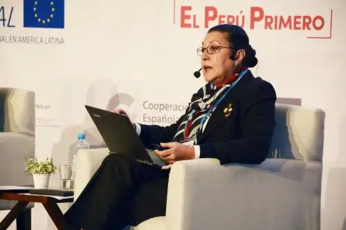 La necesidad de integrar agendas regionales bajo una común y en beneficio de la innovación y desarrollo nacional fue uno de los principales temas tratados durante el panel “Rol de los fondos para promover la agenda de desarrollo territorial”, en el que la presidenta del Consejo Nacional de Ciencia, Tecnología e Innovación Tecnológica (Concytec), Fabiola León-Velarde, participó como expositora.
