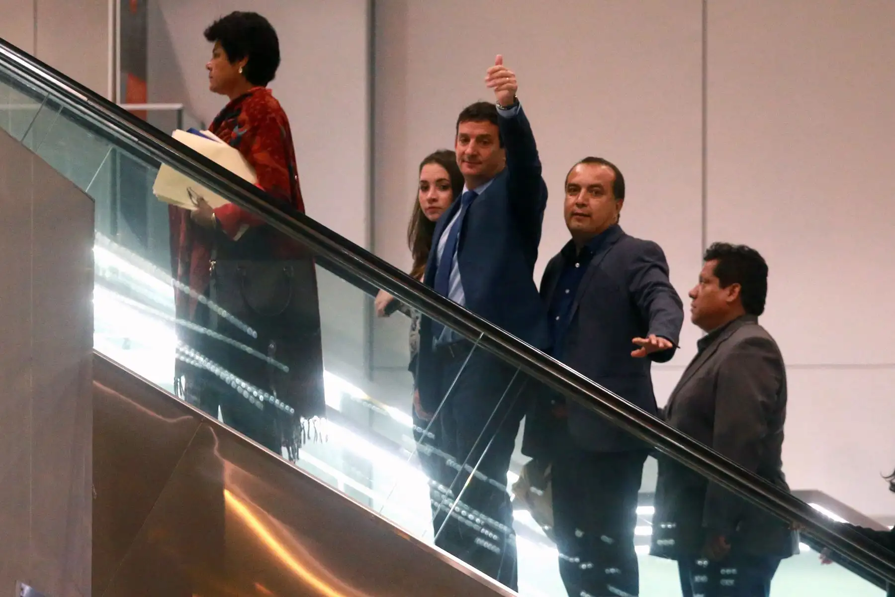Llegada candidato Renzo Reggiardo de  partido Perú Patria Segura, a la alcaldía de Lima. Foto: ANDINA/Vidal Tarqui
