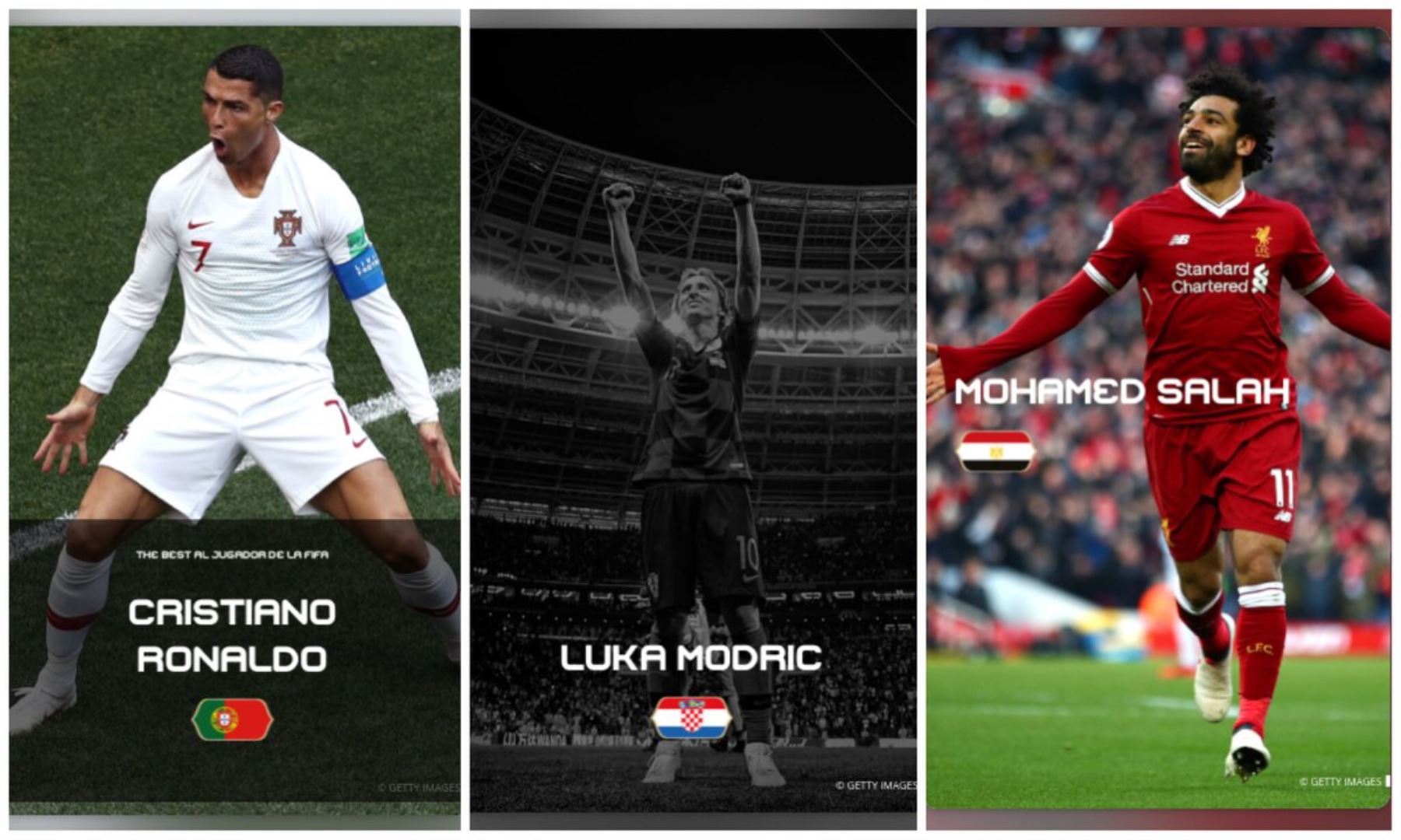Modric, Ronaldo y Salah buscan el premio al mejor jugador FIFA del año