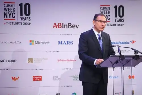 24/09/2018   El presidente de la República, Martín Vizcarra, intervino en el segmento de Líderes del evento ‘La Semana del Clima’ que se llevó a cabo en la sede del New York Times, Estados Unidos. Foto: ANDINA/Juan Carlos Guzman/Prensa Presidencia