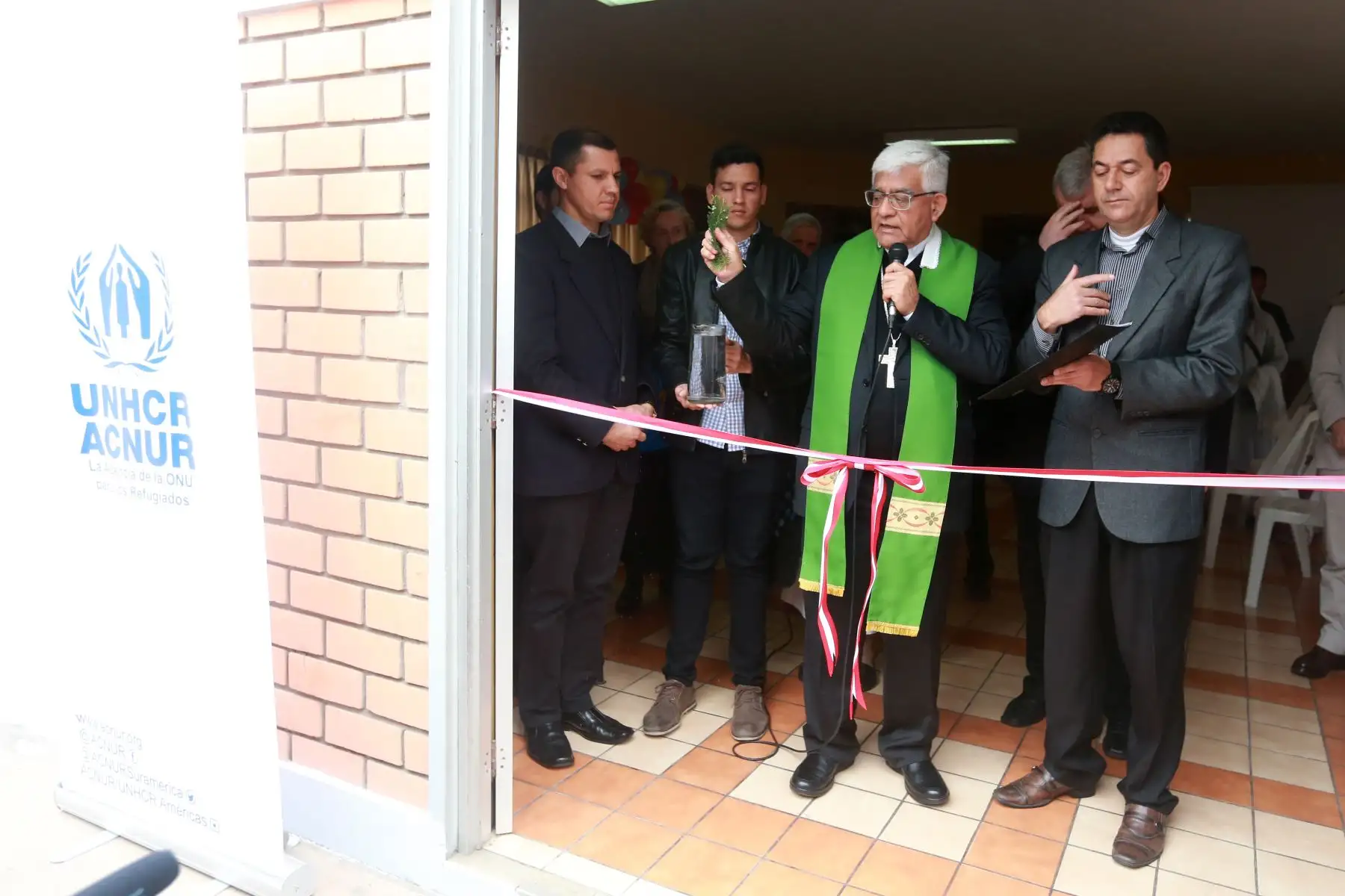Episcopal Peruano de Asociación de Misioneros de San Carlos Scalabrinos de las Naciones Unidas para los refugiados, inaugura la casa de acogida al migrante" Beato Juan Bautista Scalabrini". Foto: ANDINA/Vidal Tarqui