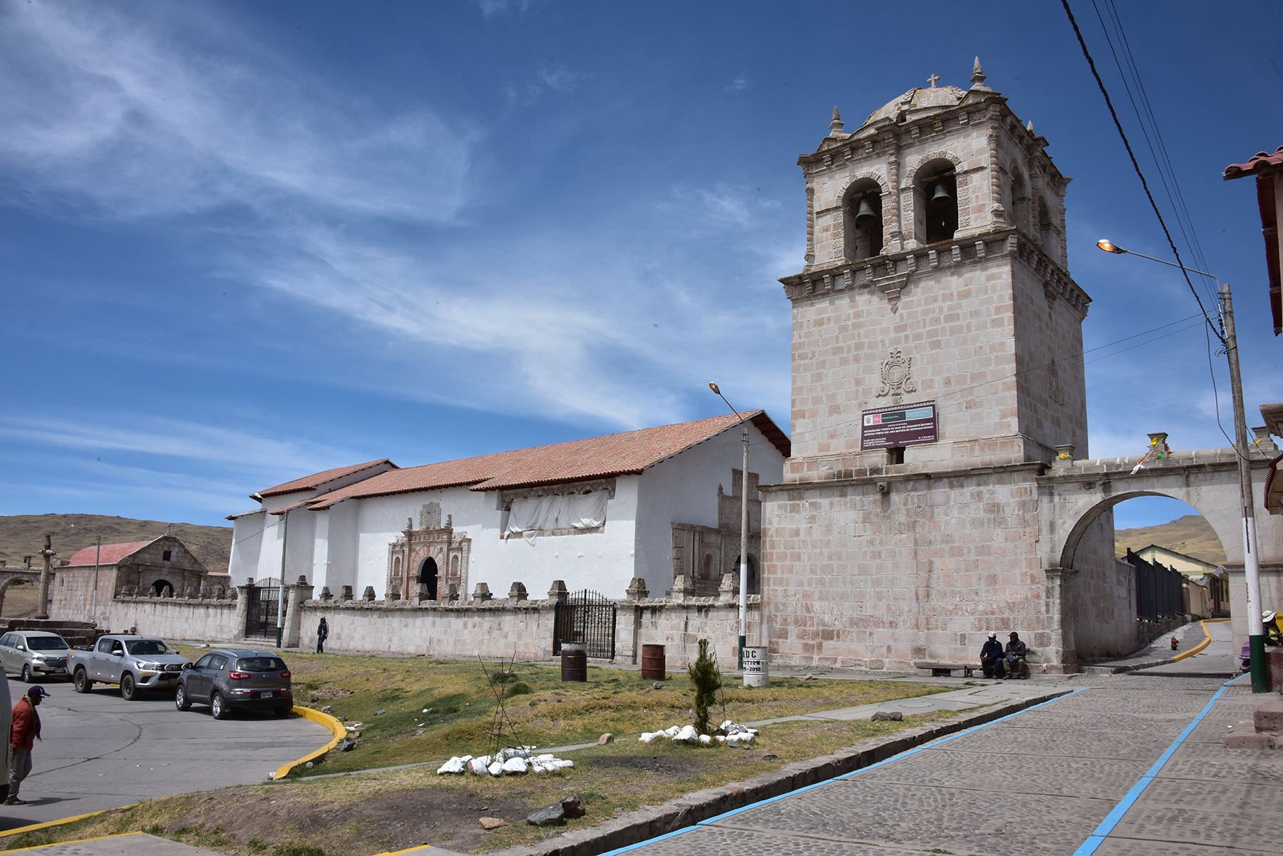 Templo colonial de San Juan Bautista, ubicado en el distrito de Coporaque, provincia de Espinar, región Cusco.