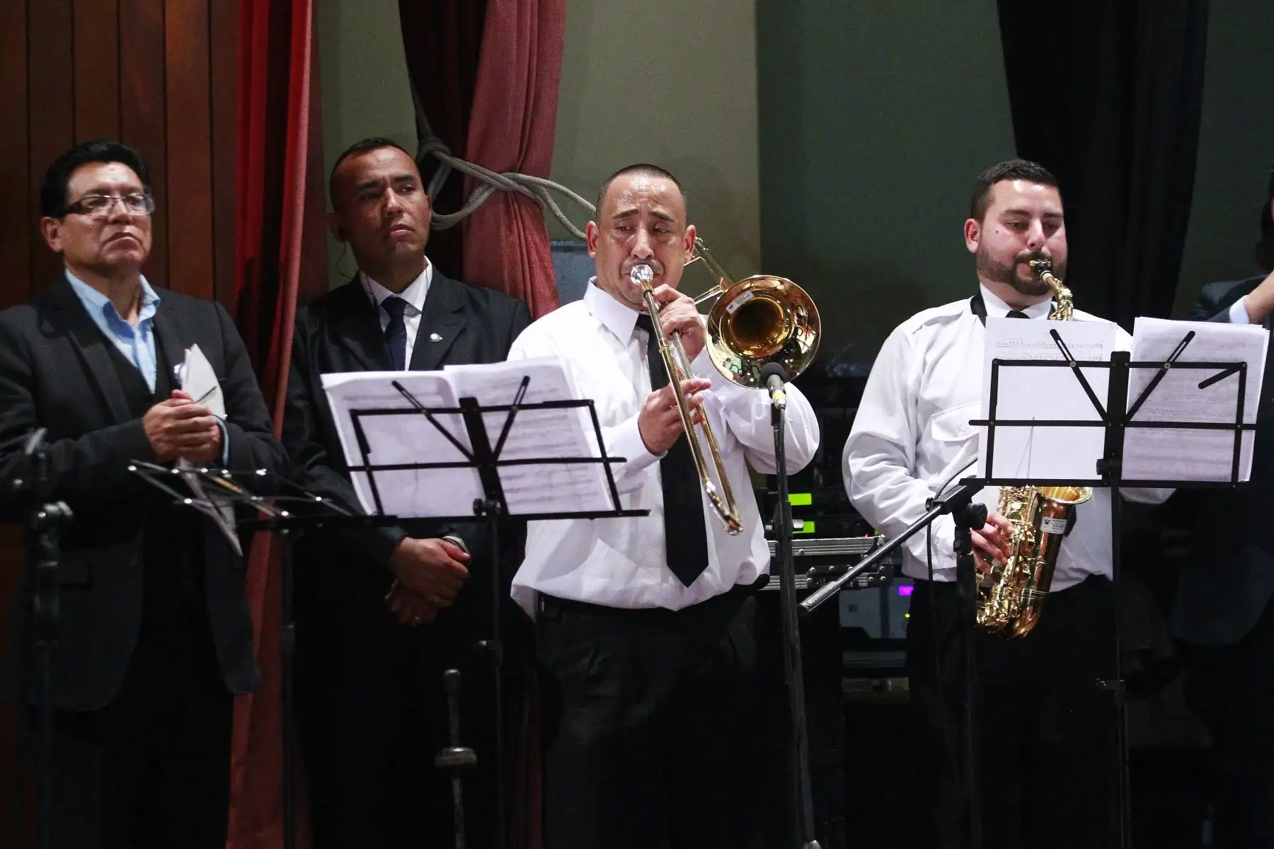 Gran recital de Internos del penal " Sarita Colonia " en la clausura  del evento Premio Nacional de la  juventud organizado por el Ministerio de Educación. Foto: ANDINA/Eddy Ramos.
