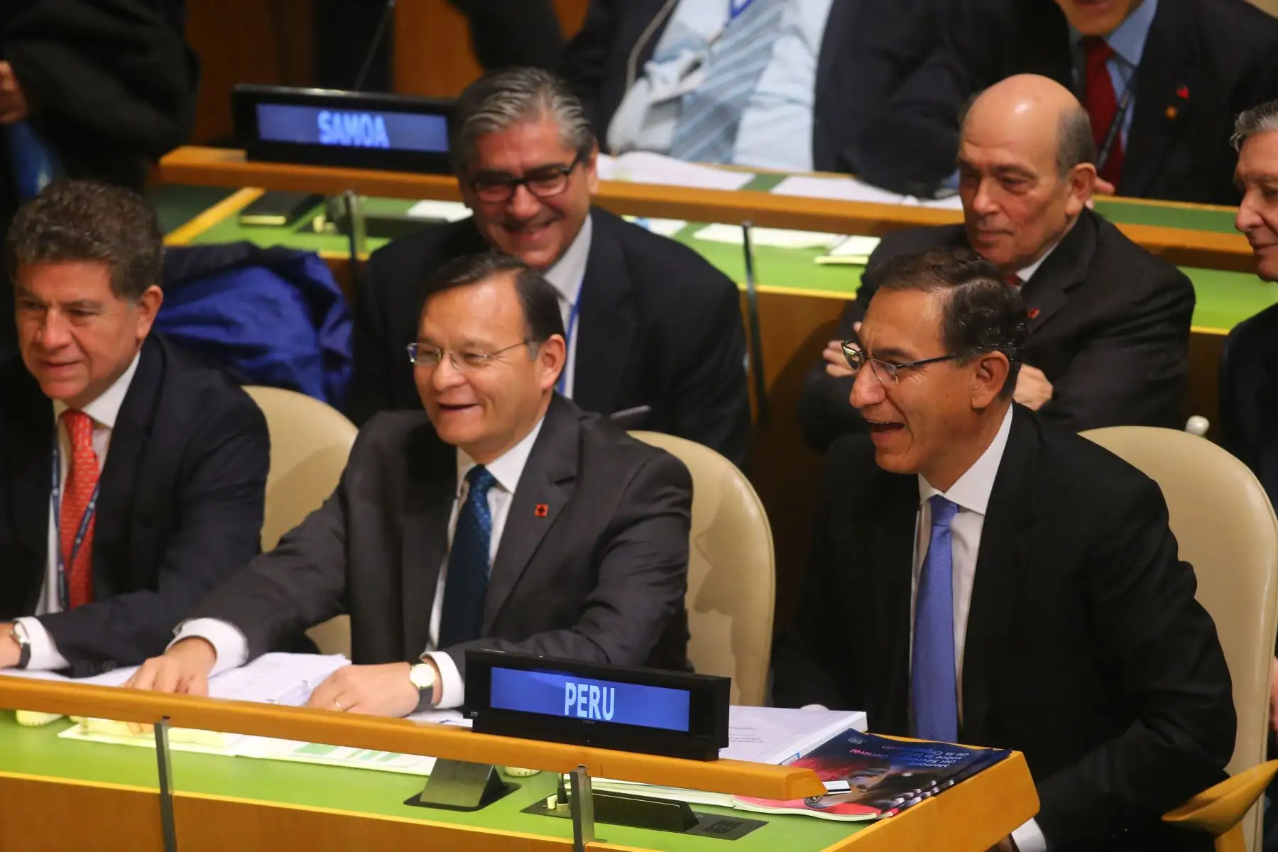 Jefe de Estado, Martín Vizcarra, participa en la inauguración en el 73° Periodo de Sesiones de la Asamblea General de las Naciones Unidas, que se realiza en Nueva York, Estados Unidos.Foto: ANDINA/Juan Carlos Guzman/Prensa Presidencia