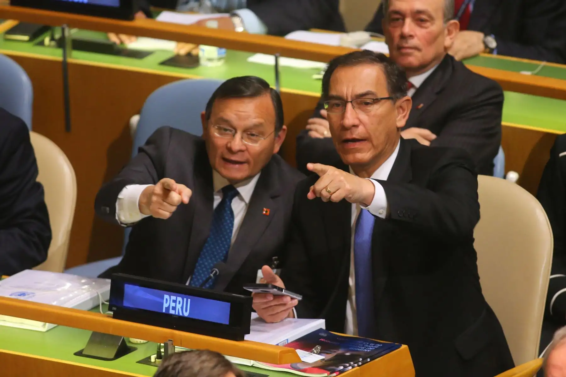 Jefe de Estado, Martín Vizcarra, participa en la inauguración en el 73° Periodo de Sesiones de la Asamblea General de las Naciones Unidas, que se realiza en Nueva York, Estados Unidos.Foto: ANDINAJuan Carlos Guzman/Prensa Presidencia