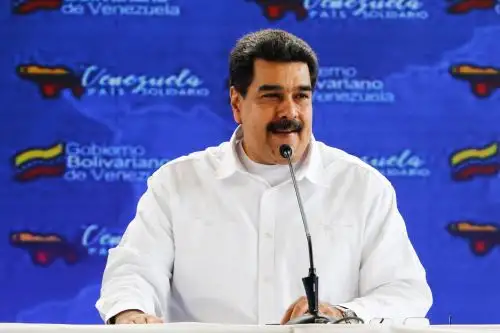 Maduro deploró la sanción del Departamento del Tesoro de Estados Unidos contra su "círculo cercano", incluida su esposa. Foto: EFE.