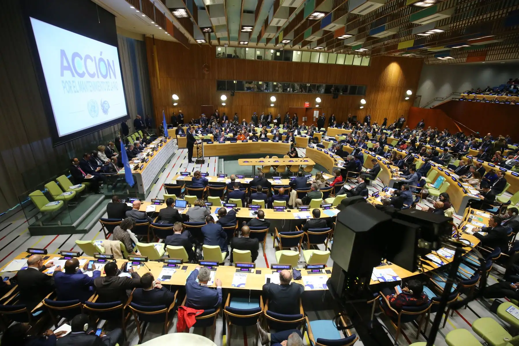 Jefe de Estado , Martín Vizcarra participa en el encuentro de alto nivel "Acción por el Mantenimiento de la Paz", en Nueva York (Estados Unidos).Foto: ANDINA/Prensa Presidencia