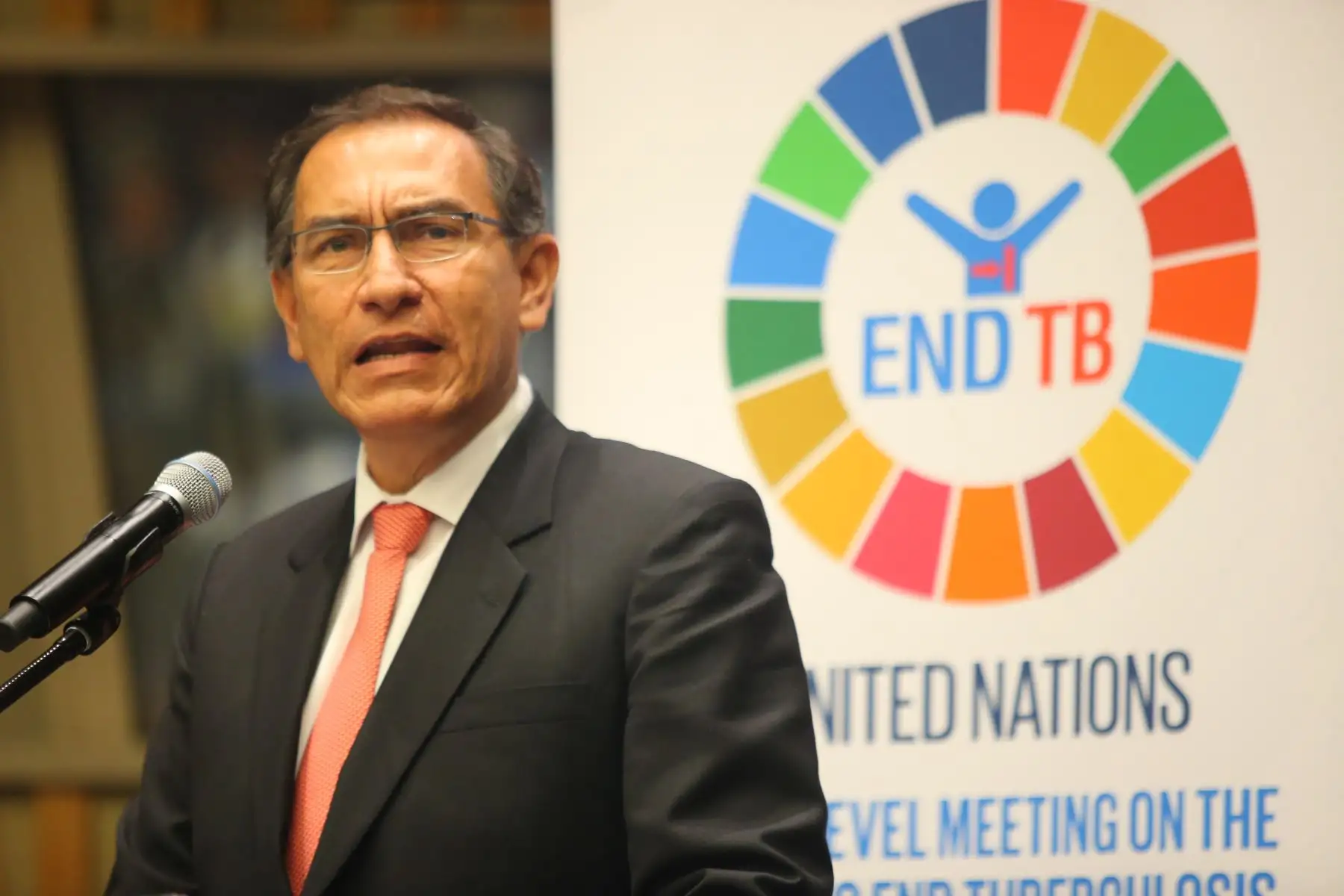 Presidente  Martín Vizcarra participò en el evento de alto nivel sobre tuberculosis en Nueva York, Estados Unidos.Foto: ANDINA/Prensa Presidencia