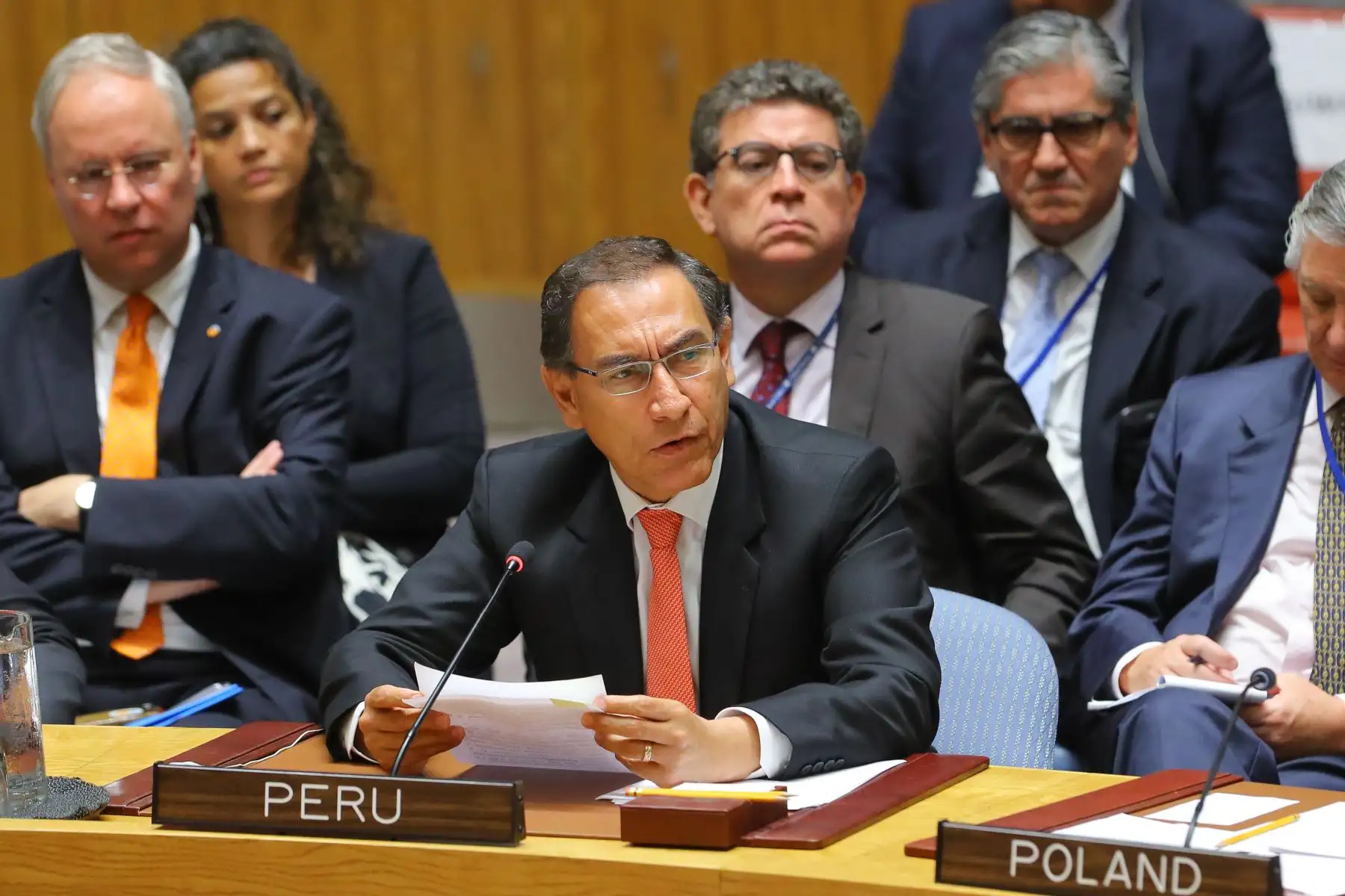 Presidente  Martín Vizcarra participò en la sesión informativa de alto nivel del Consejo de Seguridad sobre armas de destrucción masiva en Nueva York (EE.UU.).Foto: ANDINA/Prensa Presidencia