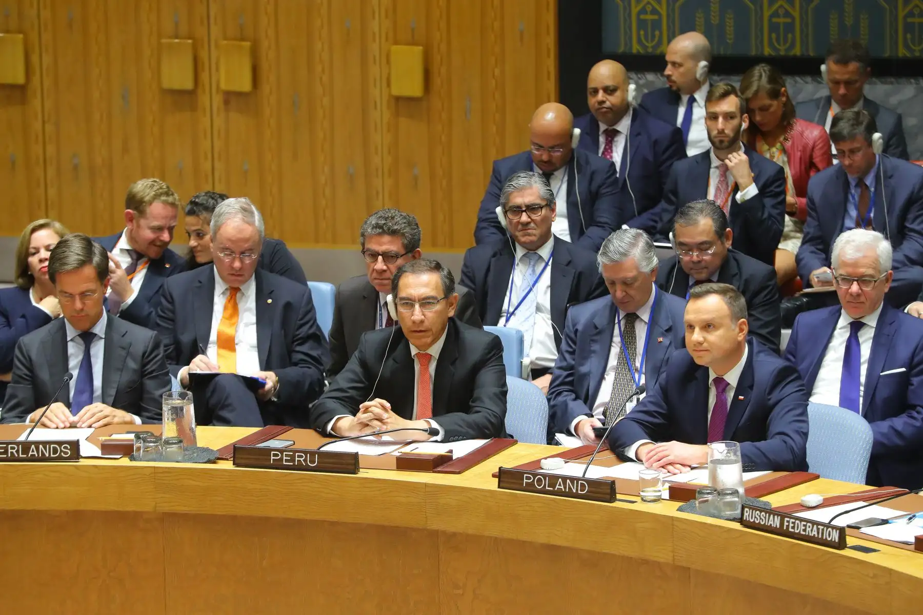 Presidente  Martín Vizcarra participò en la sesión informativa de alto nivel del Consejo de Seguridad sobre armas de destrucción masiva en Nueva York (EE.UU.).Foto: ANDINA/Prensa Presidencia