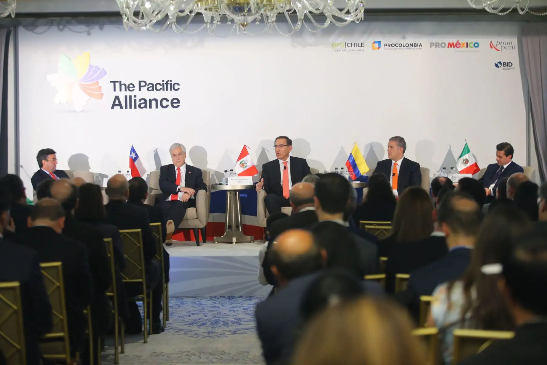Presidente  Martín Vizcarra participò en el VI Foro de la Alianza del Pacífico sobre Comercio e Inversiones en Nueva York (EE.UU.). Foto:ANDINA/Prensa Presidencia