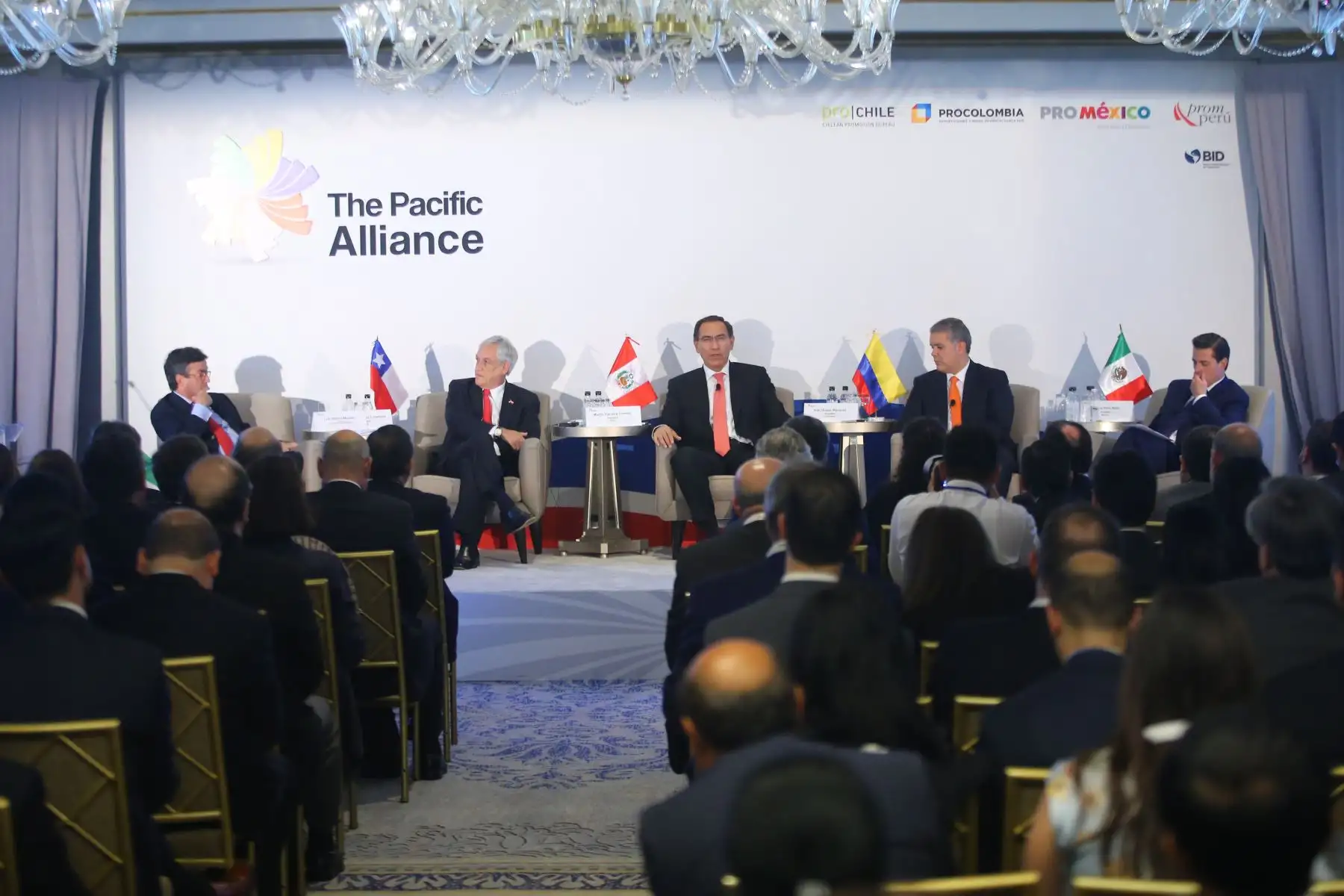 Presidente  Martín Vizcarra participò en el VI Foro de la Alianza del Pacífico sobre Comercio e Inversiones en Nueva York (EE.UU.). Foto:ANDINA/Prensa Presidencia