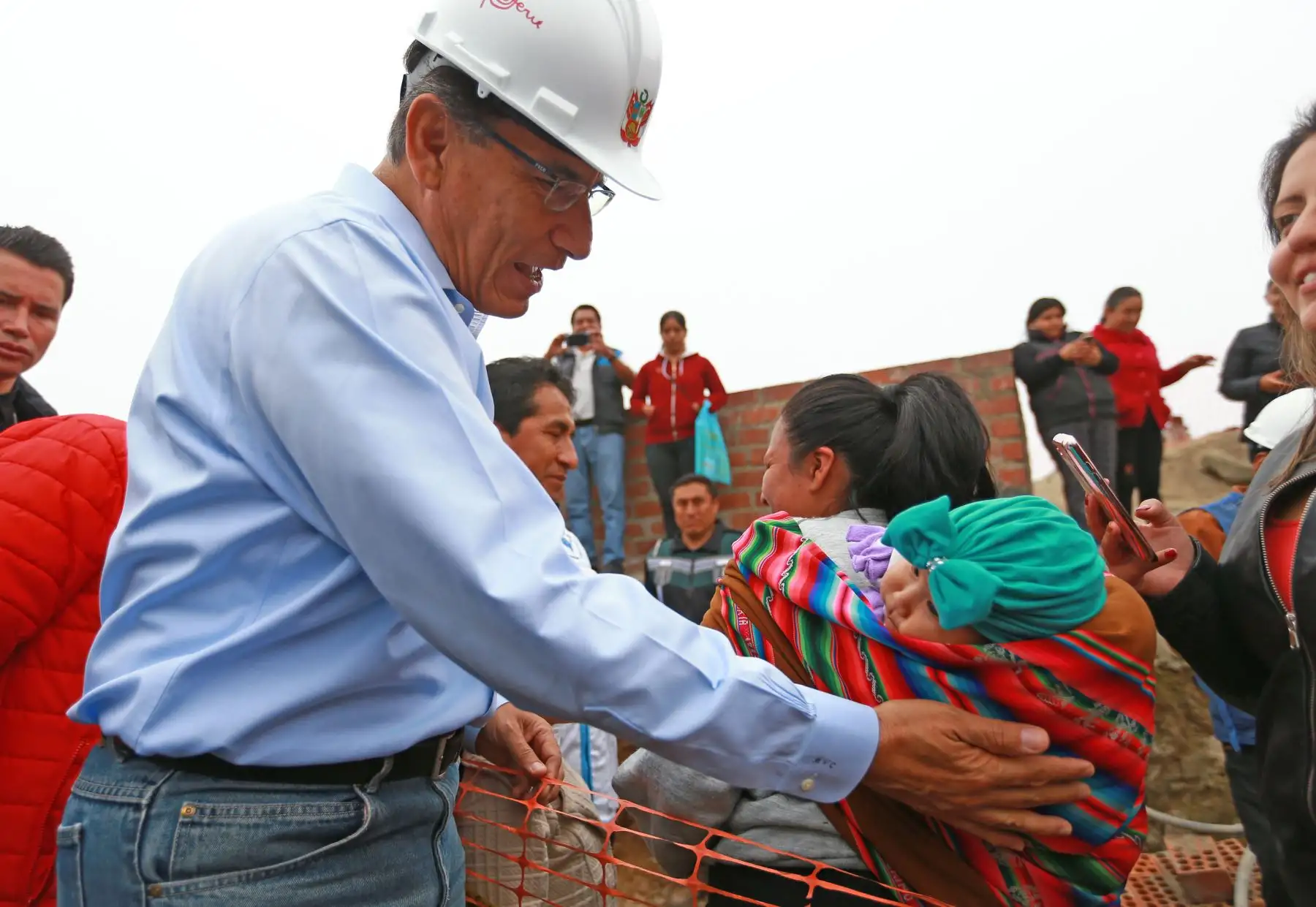 Jefe de Estado, Martín Vízcarra, inspecciona la ampliación de los sistemas de agua potable y alcantarillado en San Juan de Amancaes - Rímac. Foto: ANDINA/Carlos Lezama/Prensa Presidencia