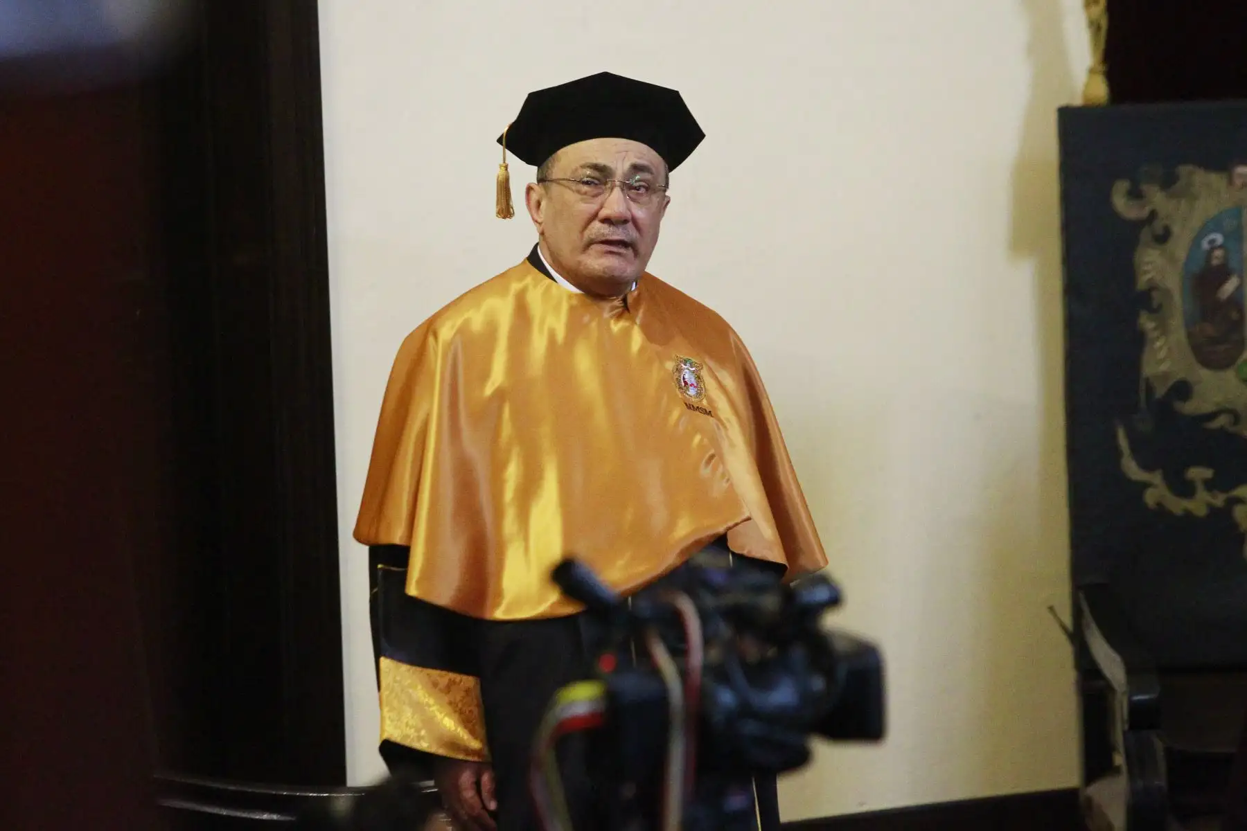 Universidad Nacional Mayor de San Marcos otorga honoris causa al educador Idel Vexler Talledo. Foto: ANDINA/Eddy Ramos