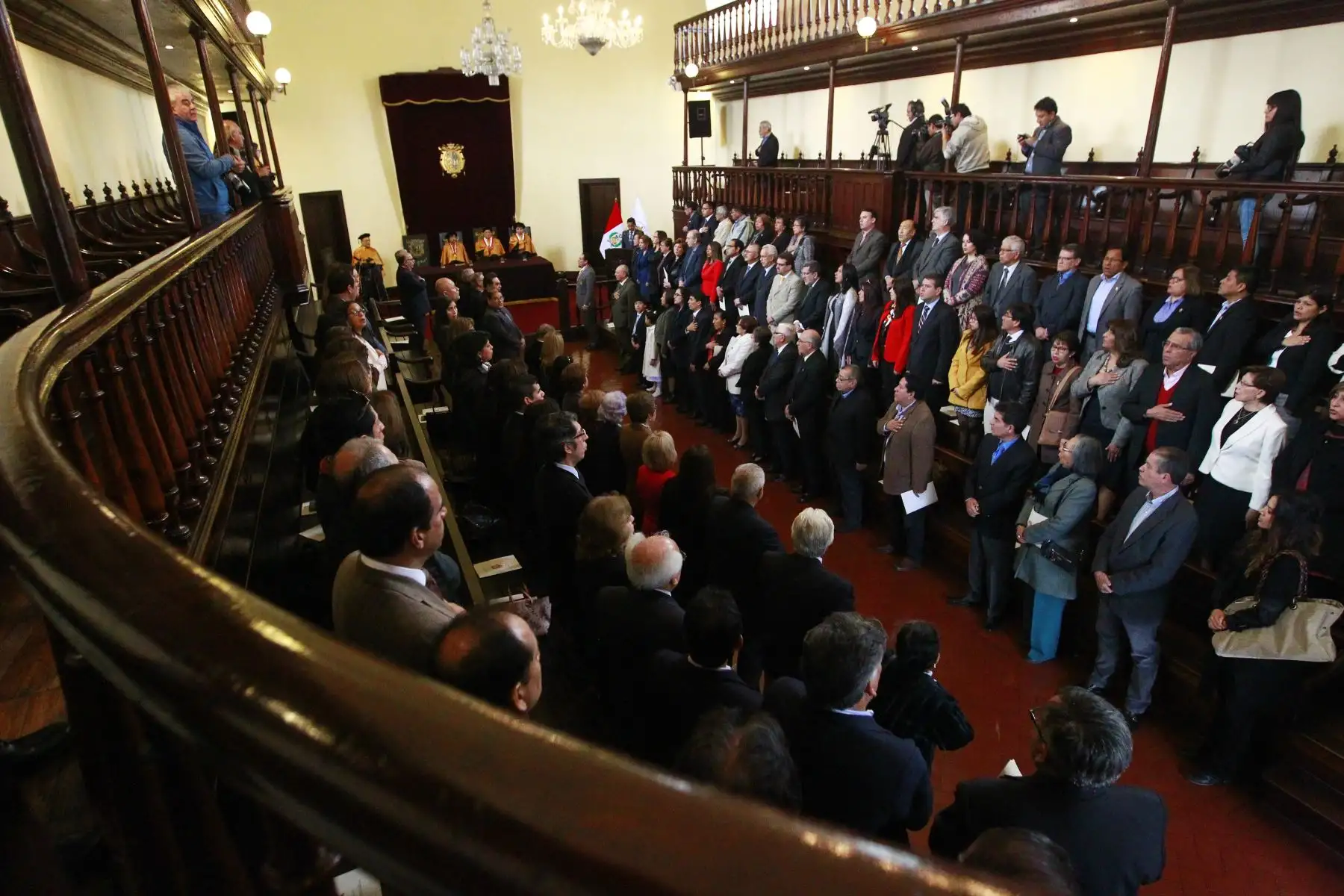 Universidad Nacional Mayor de San Marcos otorga honoris causa al educador Idel Vexler Talledo. Foto: ANDINA/Eddy Ramos