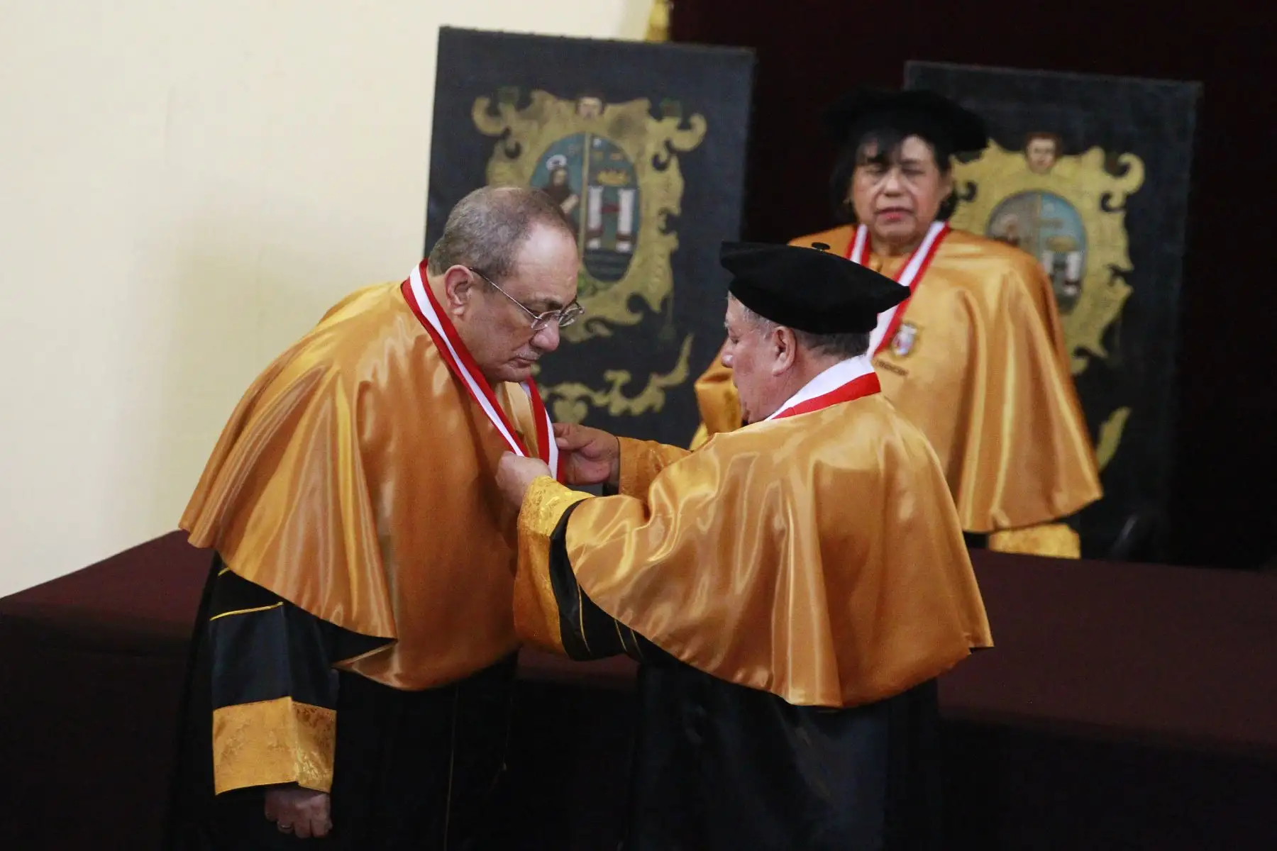 Universidad Nacional Mayor de San Marcos otorga honoris causa al educador Idel Vexler Talledo. Foto: ANDINA/Eddy Ramos