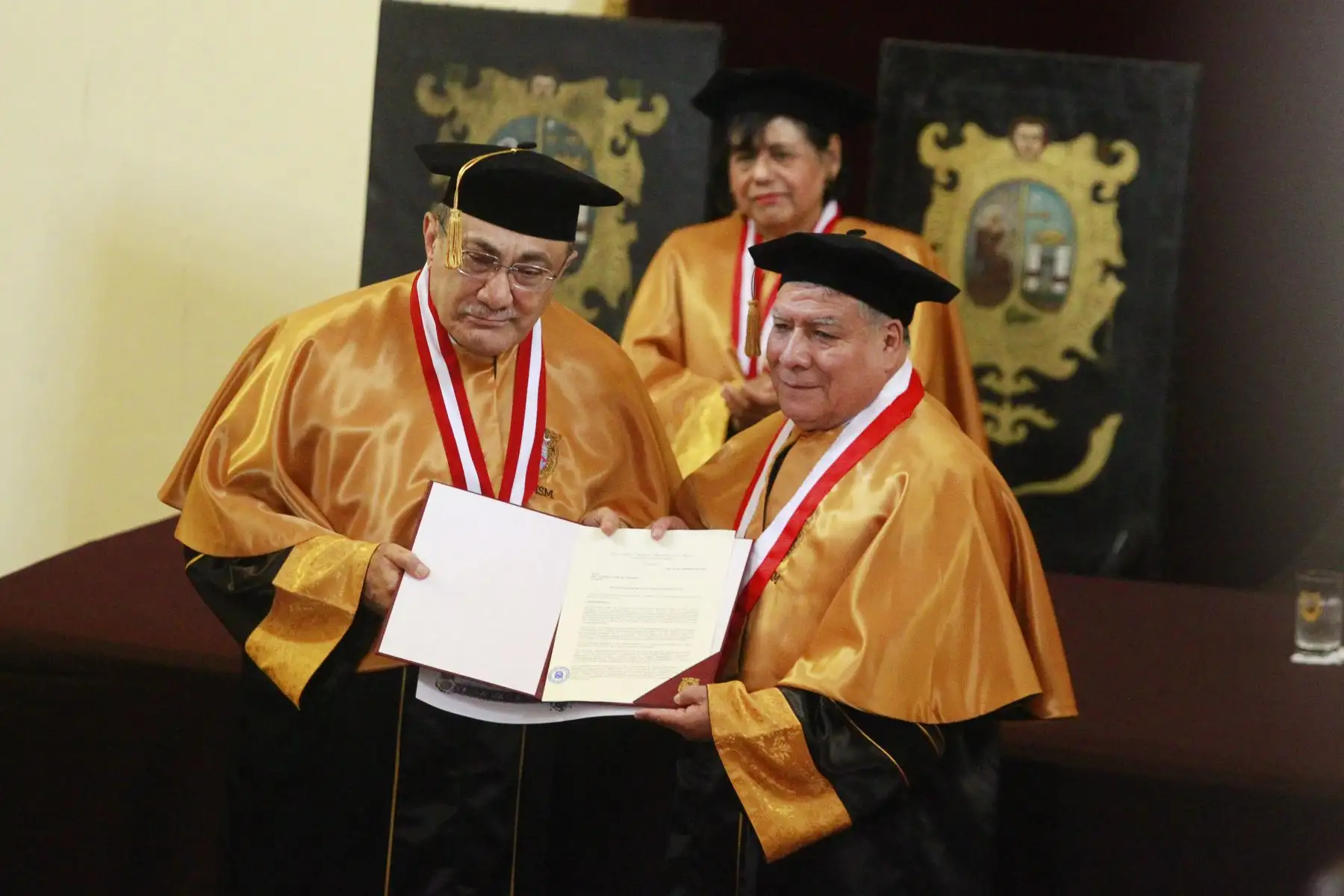 Universidad Nacional Mayor de San Marcos otorga honoris causa al educador Idel Vexler Talledo. Foto: ANDINA/Eddy Ramos
