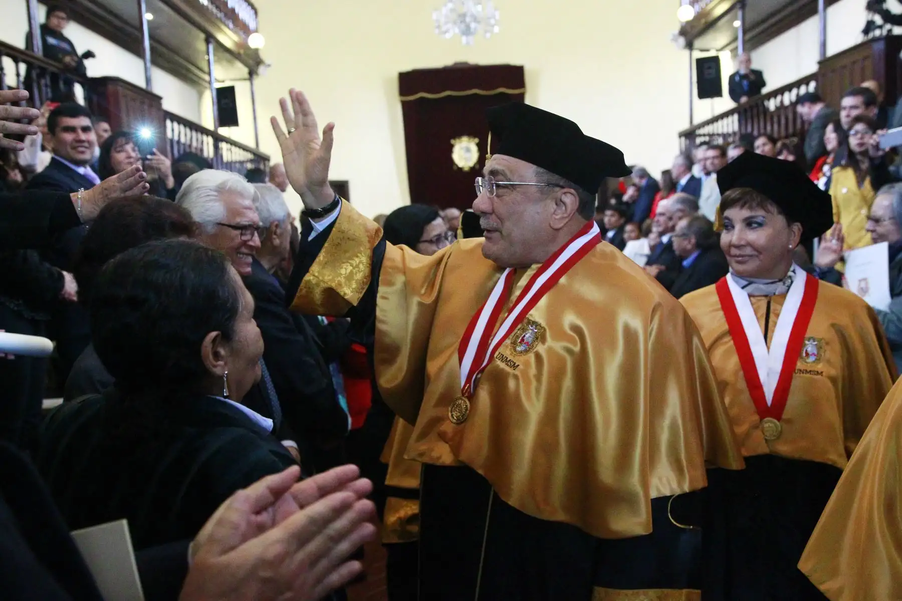 Universidad Nacional Mayor de San Marcos otorga honoris causa al educador Idel Vexler Talledo. Foto: ANDINA/Eddy Ramos