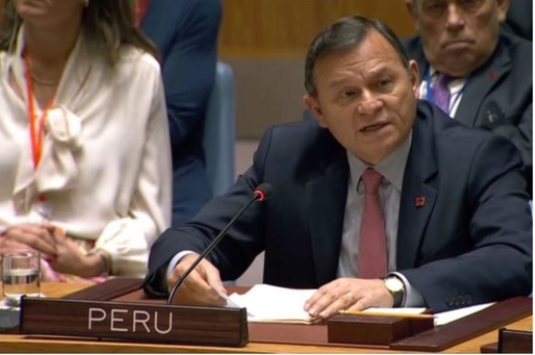 Canciller Néstor Popolizio participa en reunión del Consejo de Seguridad de Naciones Unidas sobre Corea del Norte.