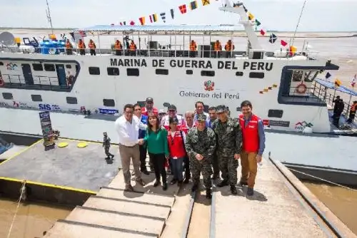ceremonia se llevó a cabo en las instalaciones de la Base Naval Nanay en Iquitos y contó con la presencia de la titular de Desarrollo e Inclusión Social, Liliana La Rosa; ministro de Defensa, José Huerta Torres; comandante general de la Marina de Guerra, almirante Gonzalo Ríos Polastri; y el director ejecutivo del Programa Nacional PAIS, Jorge Moscoso Flores.