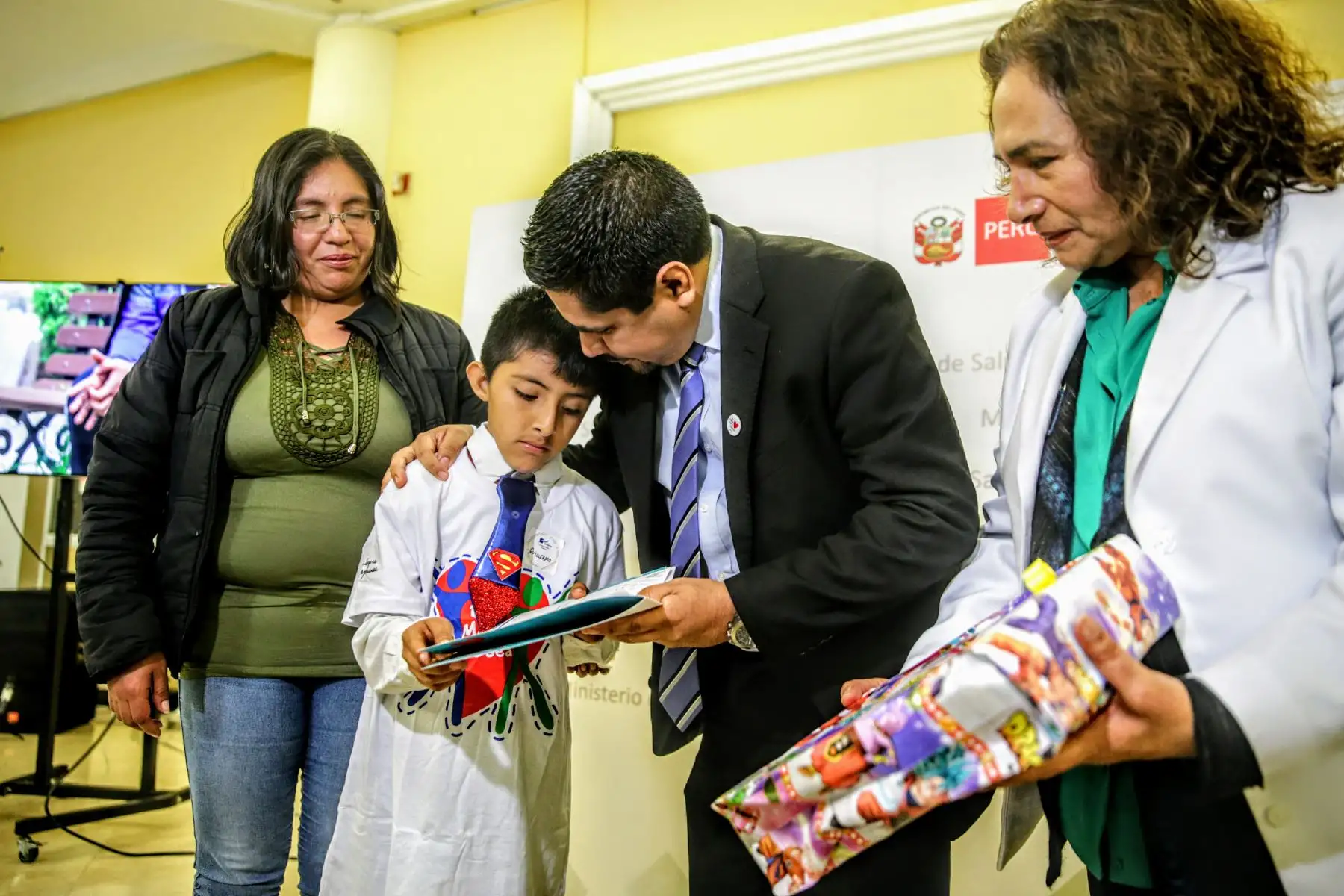 MINSA reconoce a niños transplantados en su sede central. Foto: ANDINA/Luis Iparraguirre
