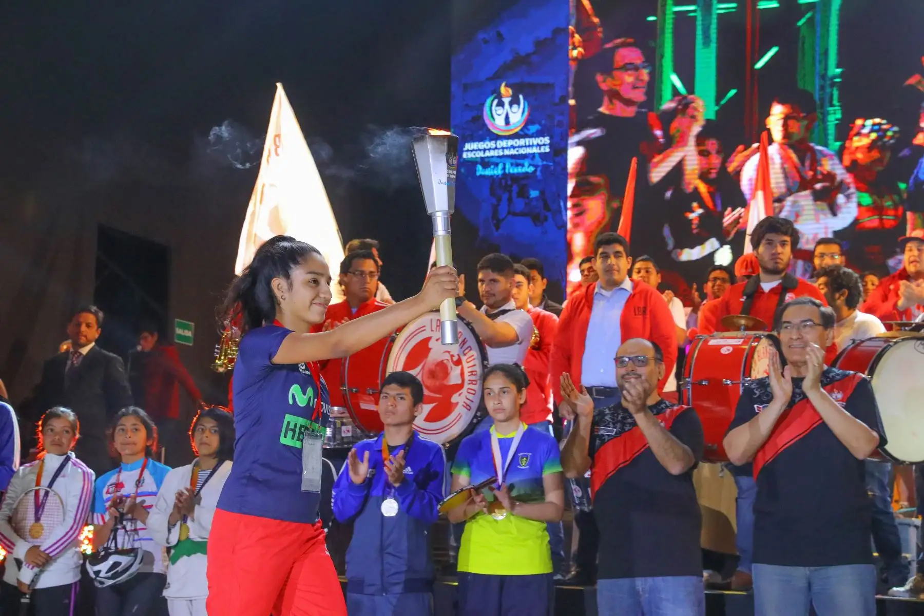 Presidente Martín Vizcarra, clausuró los Juegos Deportivos Escolares Nacionales.Foto:ANDINA/Prensa Presidencia