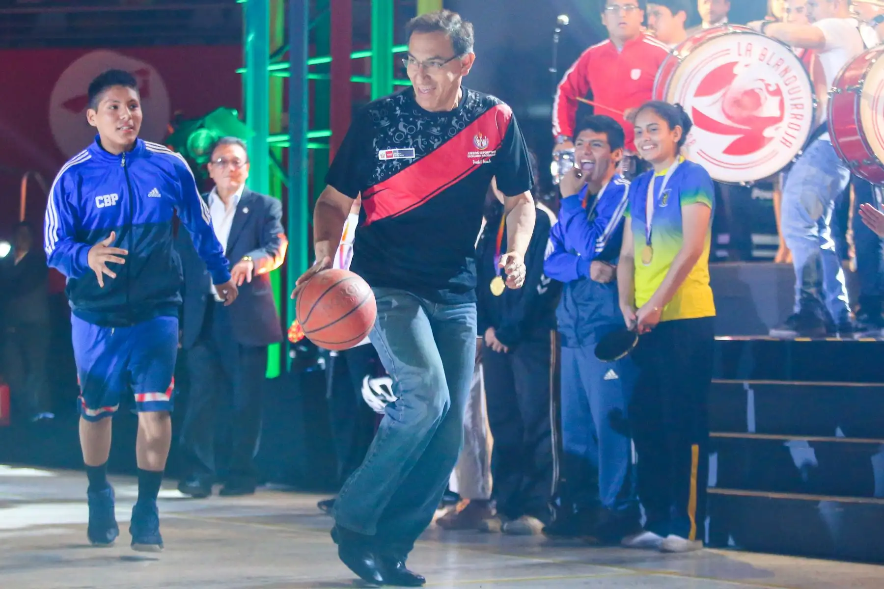 Presidente Martín Vizcarra, clausuró los Juegos Deportivos Escolares Nacionales.Foto:ANDINA/Prensa Presidencia