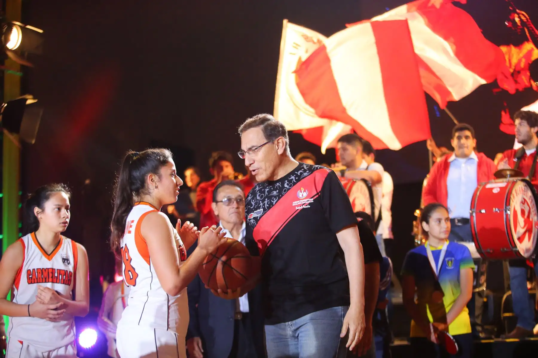 Presidente Martín Vizcarra, clausuró los Juegos Deportivos Escolares Nacionales.Foto:ANDINA/Prensa Presidencia