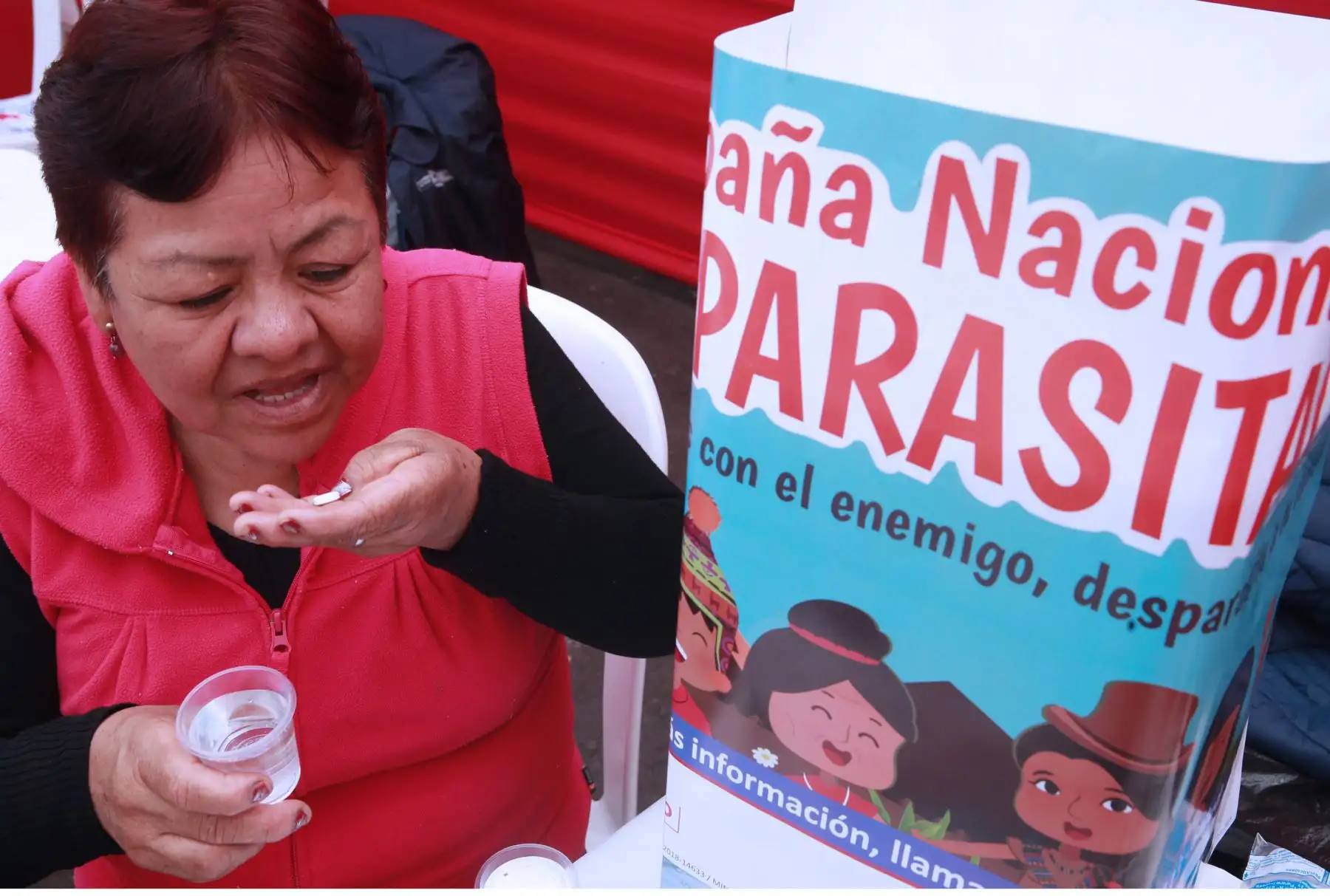 Minsa distribuyó vitaminas, para combatir la anemia, en  "Campaña Domingo Familiar de la salud. Foto: ANDINA/Norman Córdova