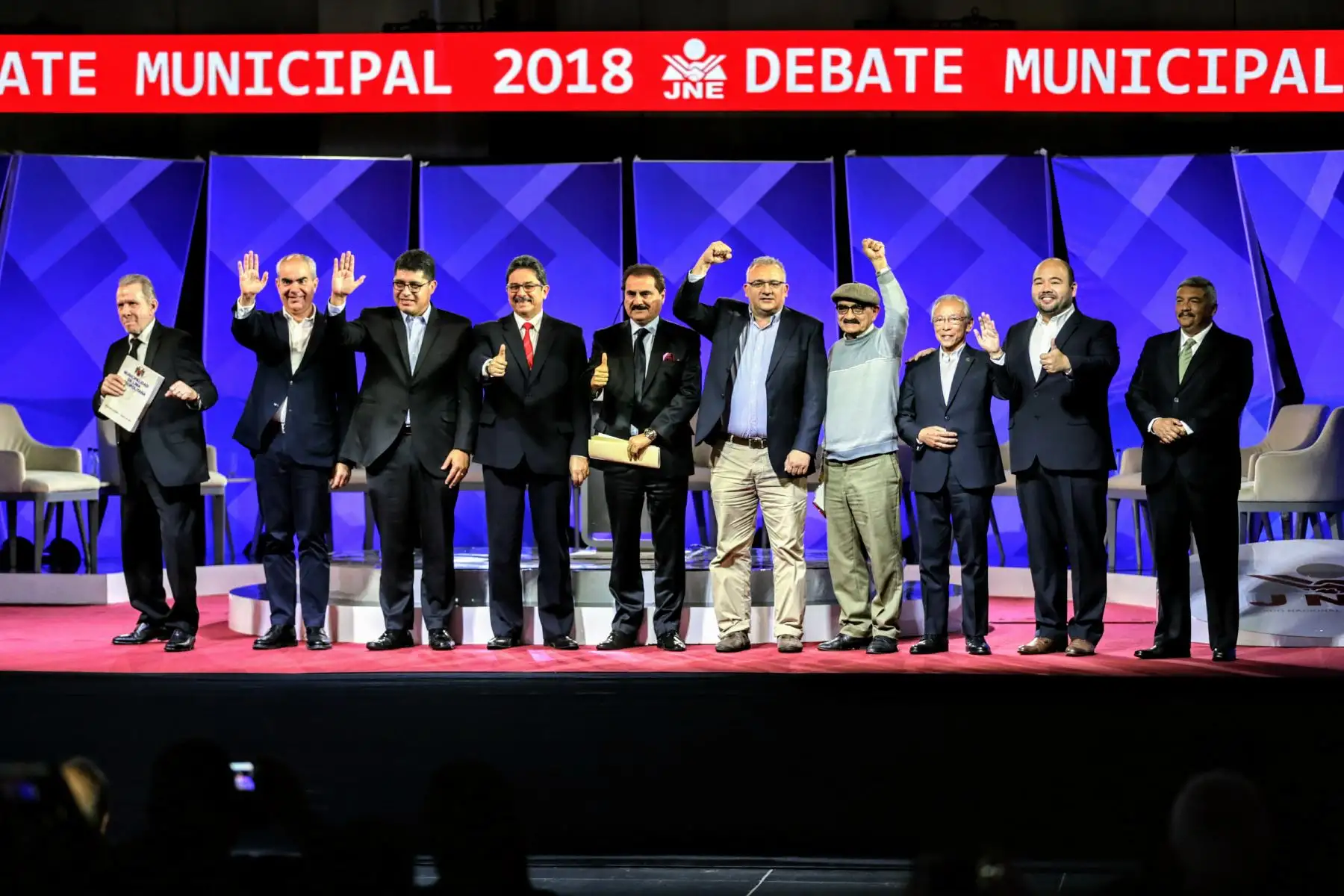 Debate Municipal 2018. Foto: ANDINA/Luis Iparraguirre