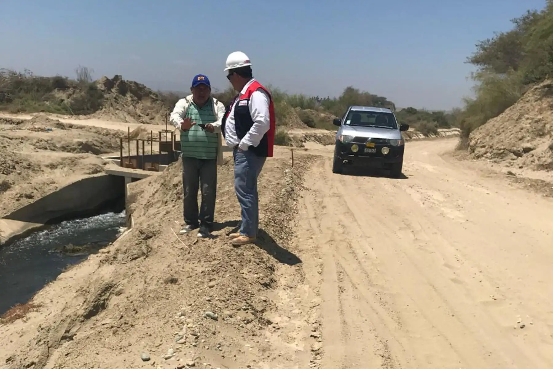 Resaltan avances en la reconstrucción de caminos vecinales en el distrito de Colán, en Piura. ANDINA/Difusión
