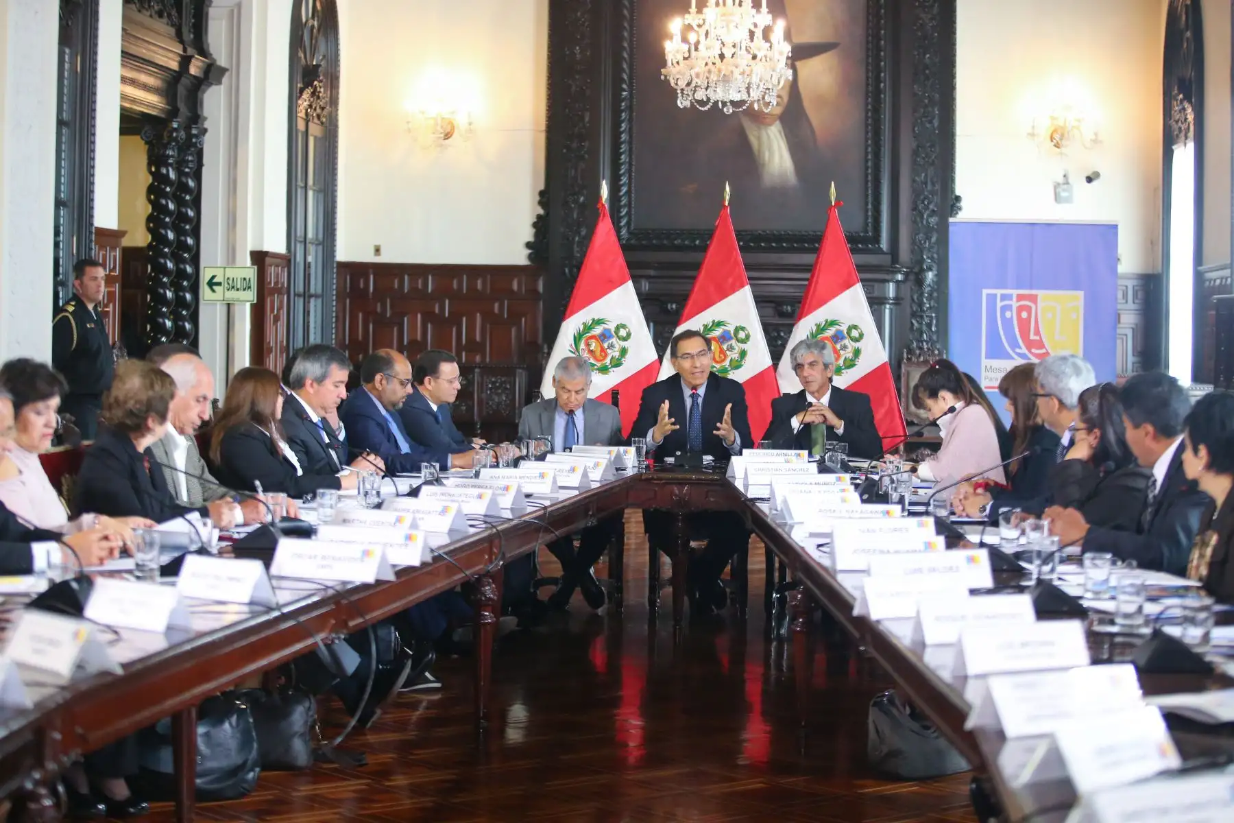 Presidente Vizcarra participa en la reinstalación del Comité Ejecutivo Nacional de la Mesa de Concertación para la Lucha contra la Pobreza. Foto: ANDINA Juan Carlos Guzmán Negrini/Prensa Presidencia