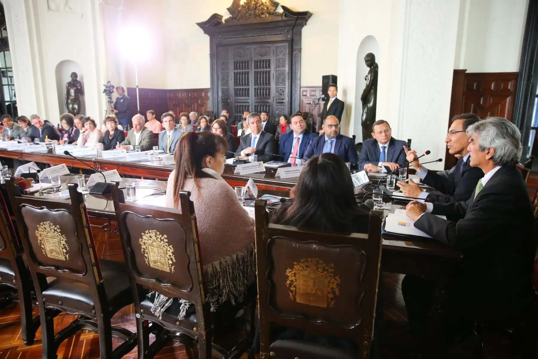 Presidente Vizcarra participa en la reinstalación del Comité Ejecutivo Nacional de la Mesa de Concertación para la Lucha contra la Pobreza. Foto: ANDINA Juan Carlos Guzmán Negrini/Prensa Presidencia