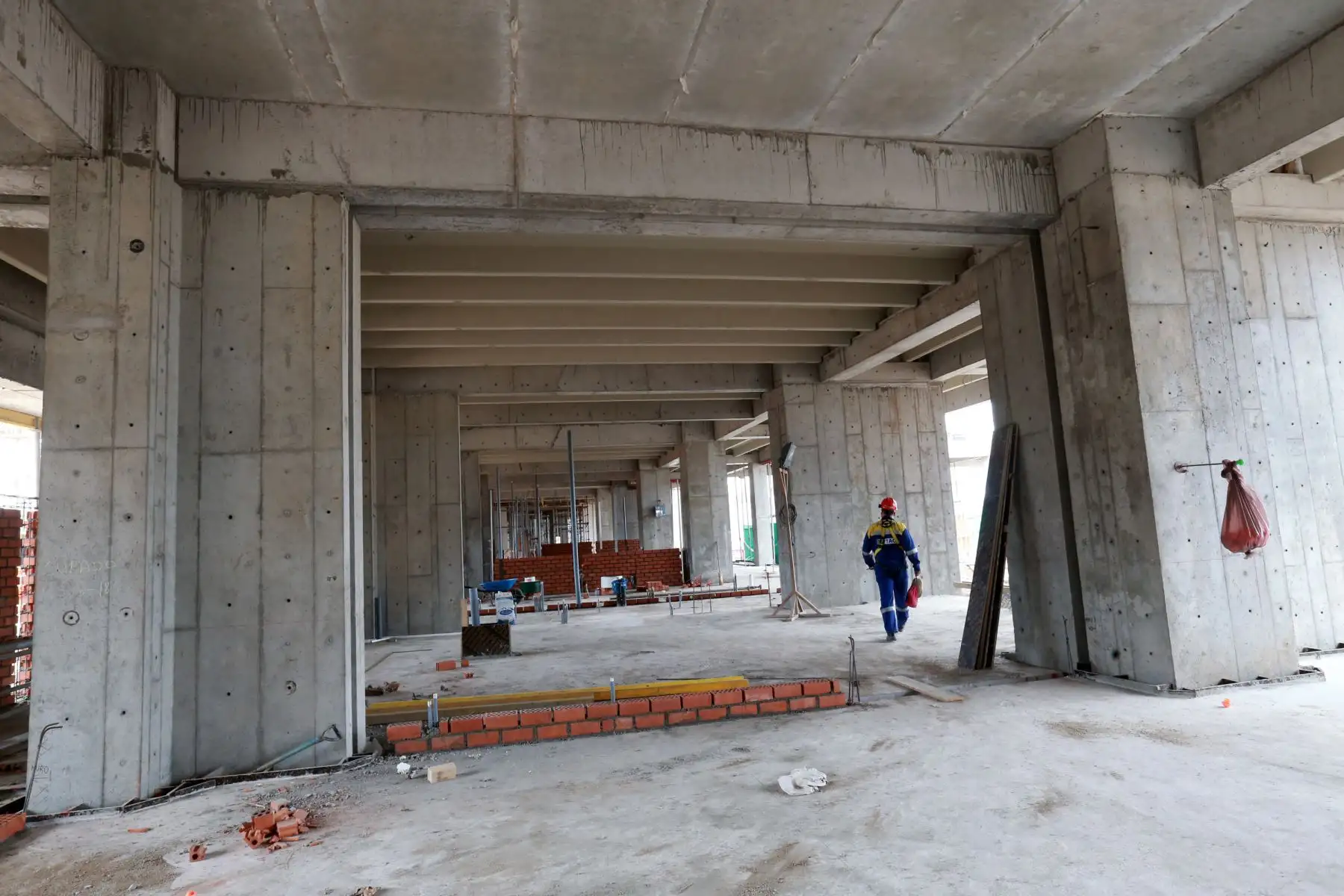 Primer recorrido  en las obras que se ejecutan en la Villa Deportiva  Regional del Callao donde se construye el Nuevo Polideportivo del Callao . Foto: ANDINA/Norman Córdova
