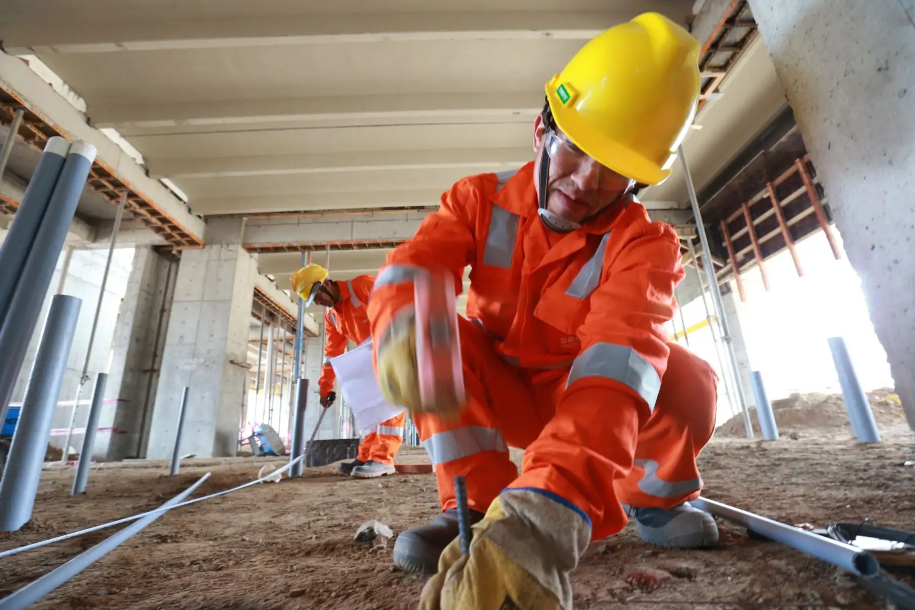 Primer recorrido  en las obras que se ejecutan en la Villa Deportiva  Regional del Callao donde se construye el Nuevo Polideportivo del Callao . Foto: ANDINA/Norman Córdova