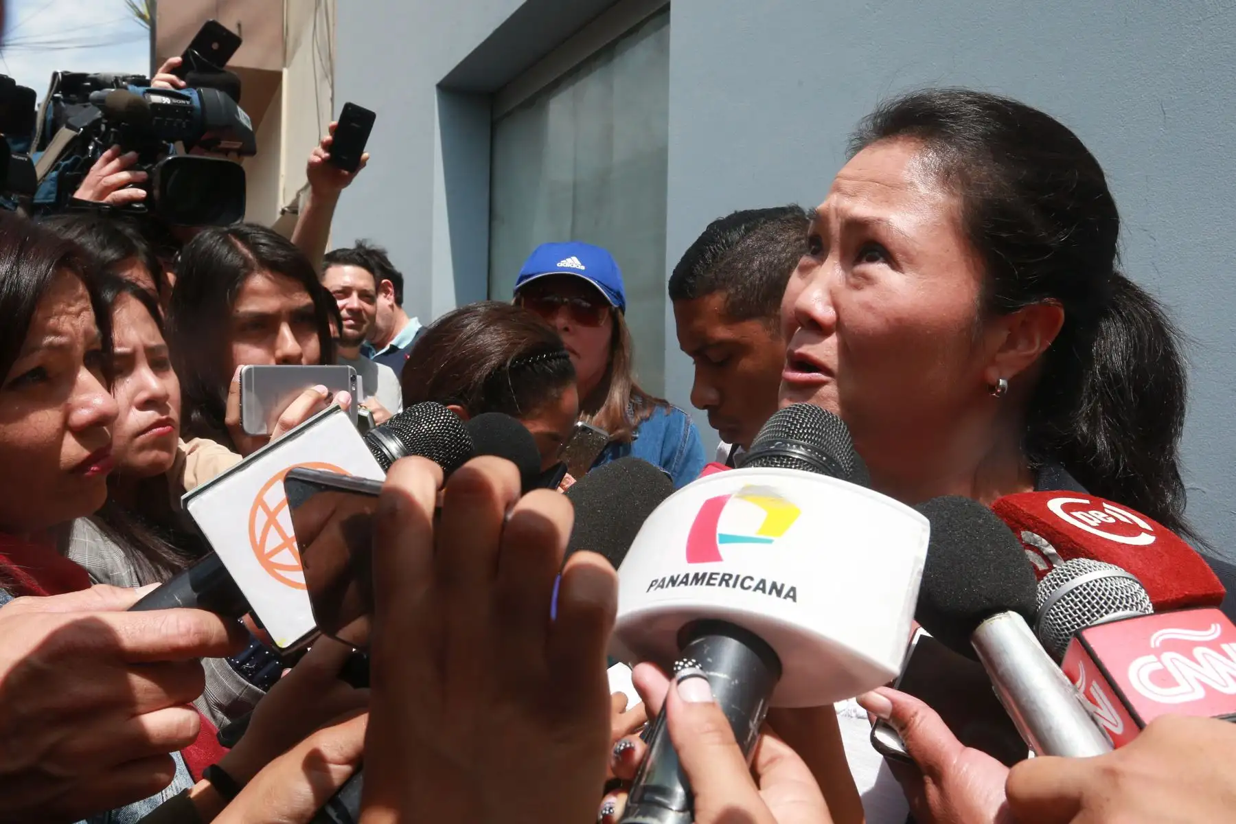 Keiko Fujimori, afirmó hoy que la decisión de declarar improcedente el indulto de su padre, Alberto Fujimori, es una decisión injusta y será apelada por parte de su defensa legal. Foto: ANDINA/Vidal Tarqui