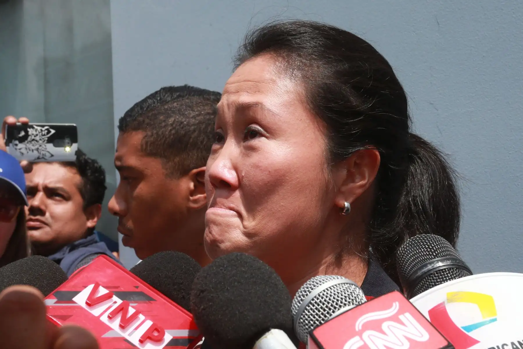 Keiko Fujimori, afirmó hoy que la decisión de declarar improcedente el indulto de su padre, Alberto Fujimori, es una decisión injusta y será apelada por parte de su defensa legal. Foto: ANDINA/Vidal Tarqui