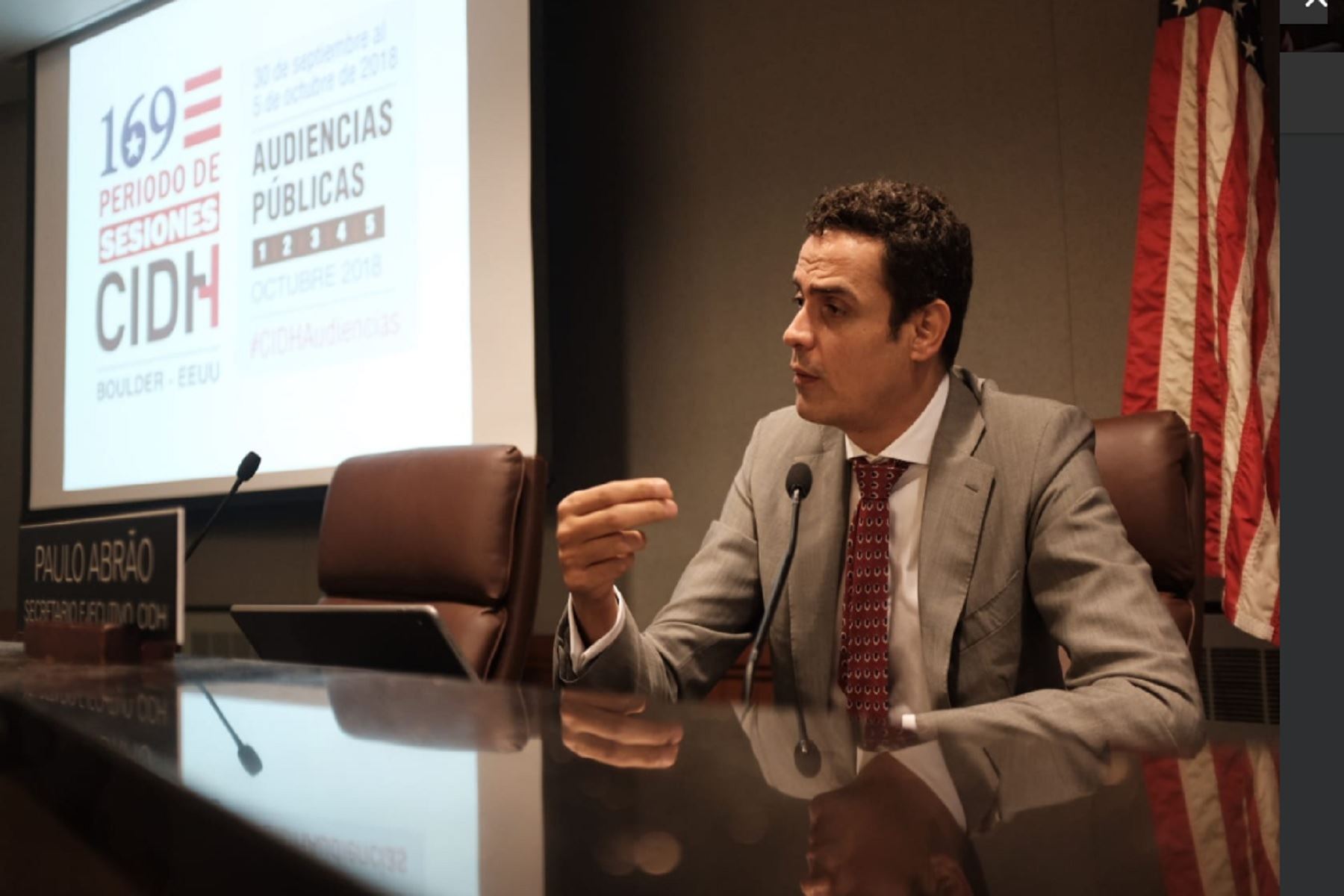 Secretario ejecutivo de la Comisión Interamericana de Derechos Humanos (CIDH), Paulo Abrao.