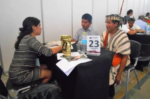Pequeños caficultores realizaron negocios por más de S/ 5 millones en Ficafé.Foto:  ANDINA/Difusión