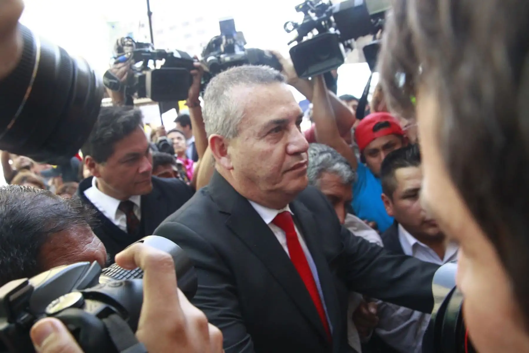Llegada de Daniel Urresti Elera a la Sala Penal Nacional, por el caso del asesinato del periodista Hugo Bustíos. Foto: ANDINA/Eddy Ramos