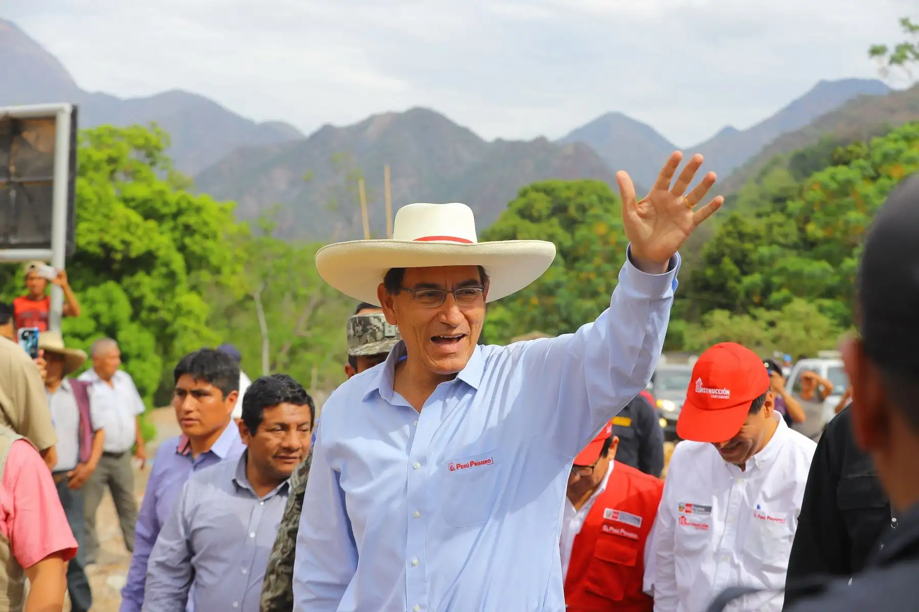 Presidente de la República, Martín Vizcarra, durante su visita a las regiones. Foto: Ptresidencia.