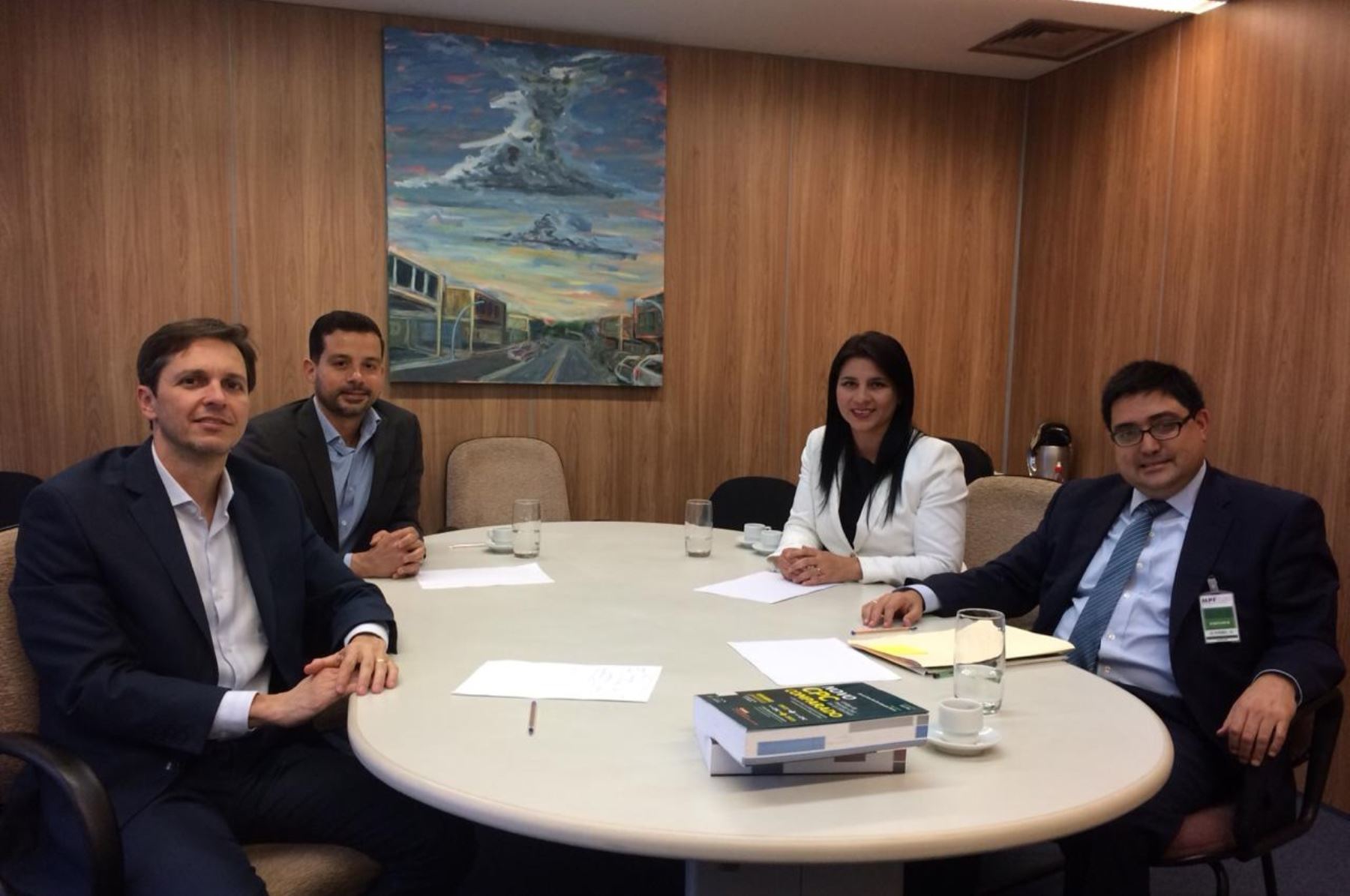 Procurador del caso Lava Jato, Jorge Ramírez, y la procuradora adjunta, Silvana Carrión, se reunieron con autoridades de Brasil.