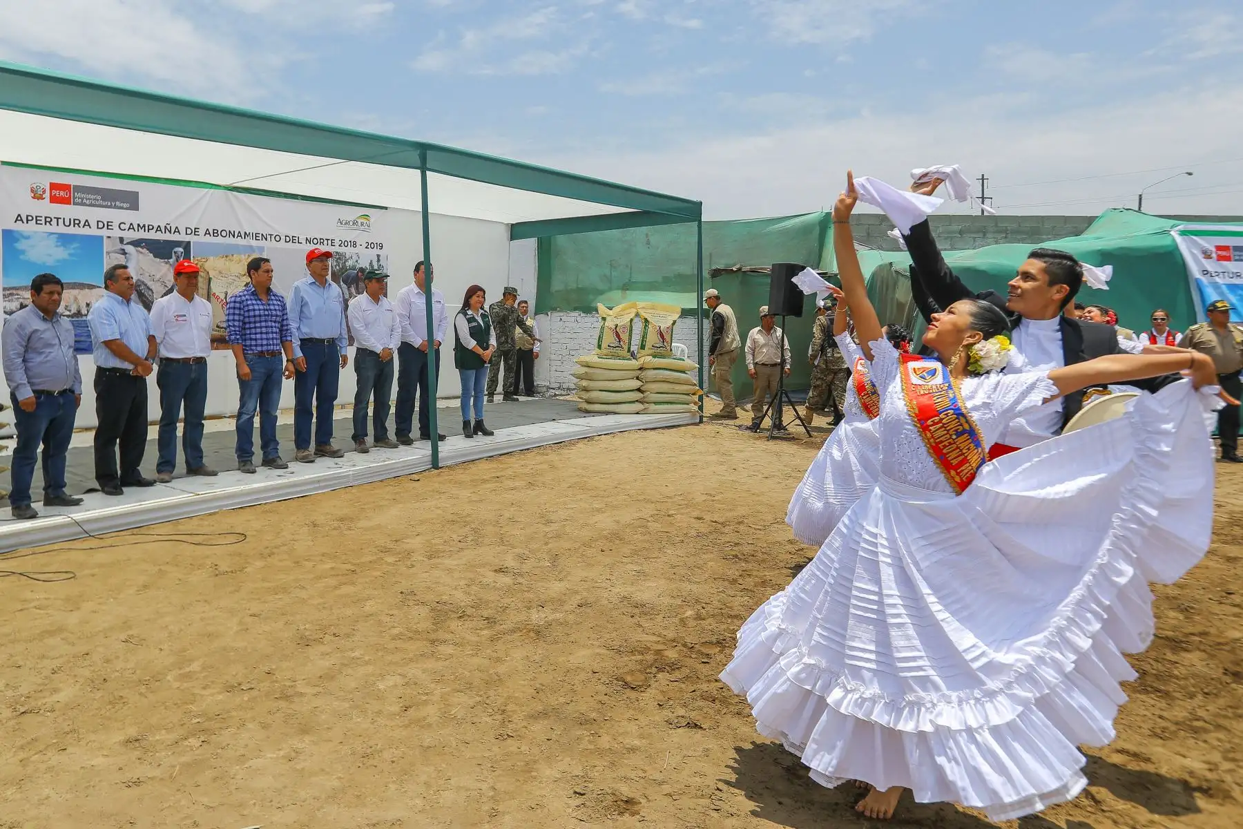 Presidente Martín Vizcarra participò en  apertura de la Campaña de Abonamiento del Norte 2018 – 2019, en el distrito de Salaverry – Trujillo.Foto: ANDINA/Prensa Presidencia