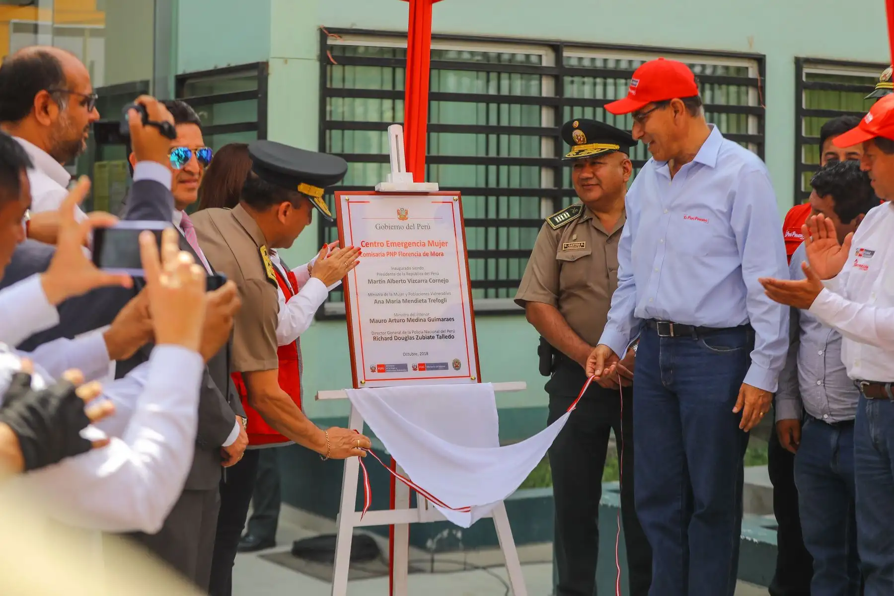 Presidente Martín Vizcarra inaugurò Centro de Emergencia Mujer en Trujillo. Foto:ANDINA/Prensa Presidencia