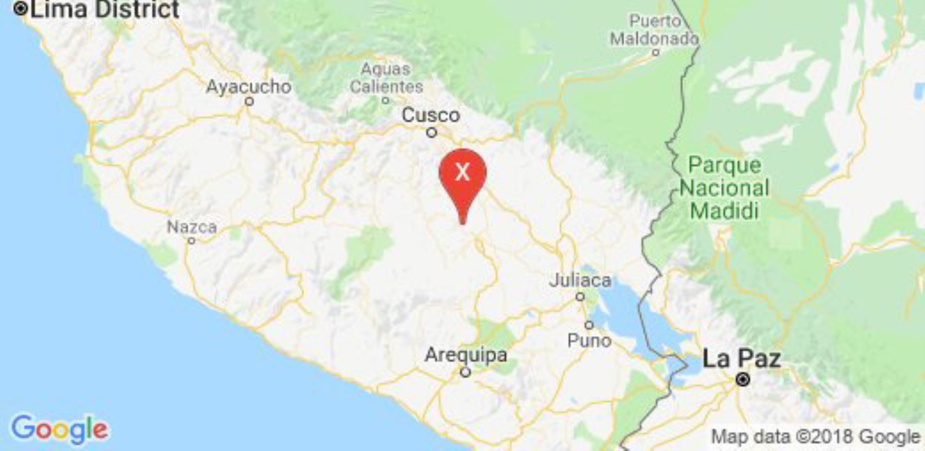 La provincia de Espinar, en Cusco, fue remecida por un sismo de magnitud 4.5.