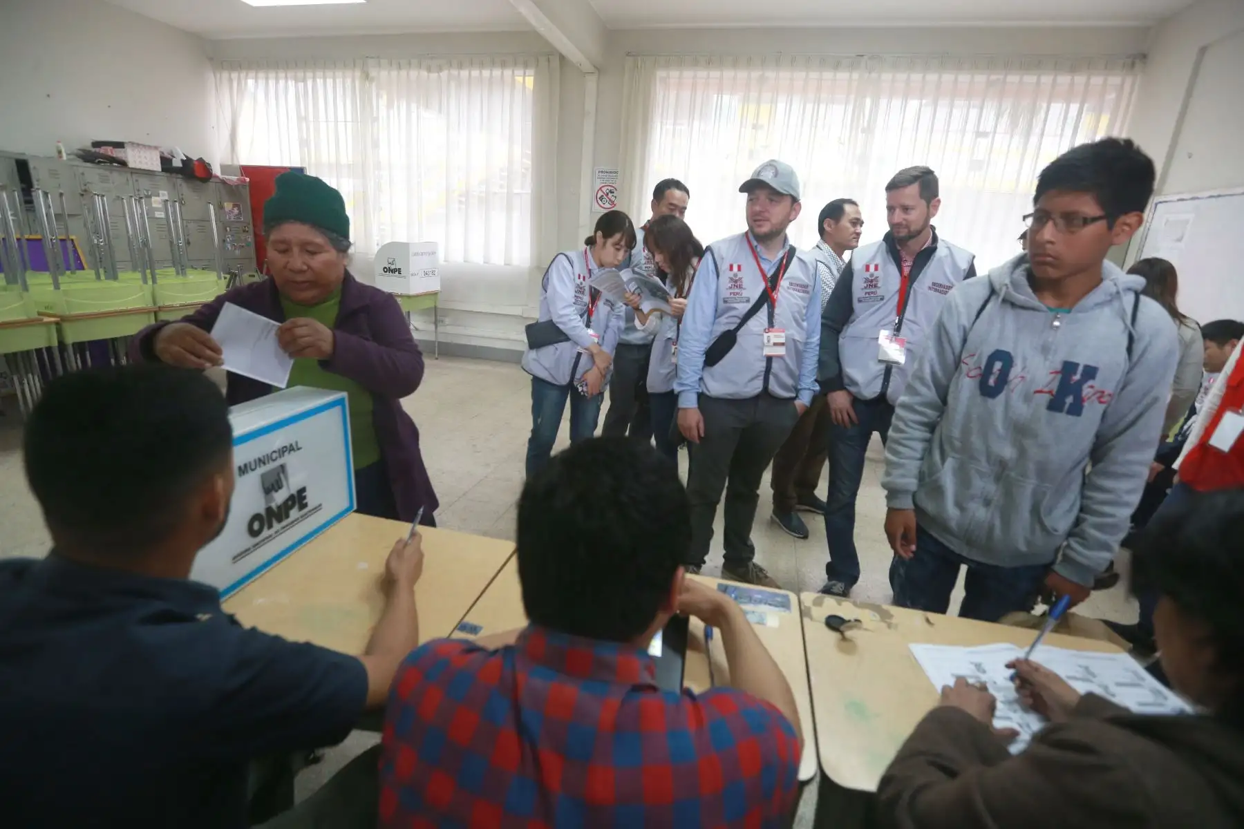 Elecciones municipales y regionales que se desarrolla en Tahuantinsuyo- independencia. Foto: ANDINA/Vidal Tarqui
