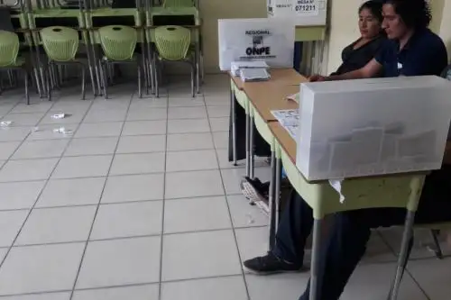 Reportan incidente en mesa de sufragio en San Martín. ANDINA/Difusión