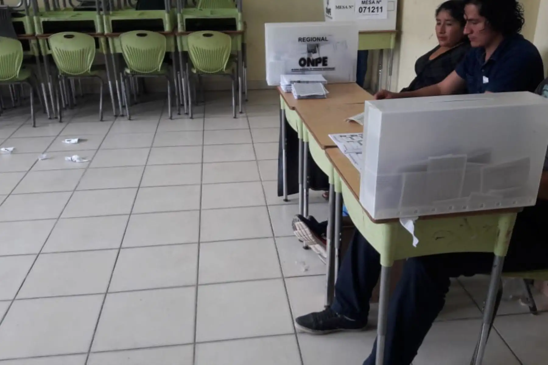 Reportan incidente en mesa de sufragio en San Martín. ANDINA/Difusión