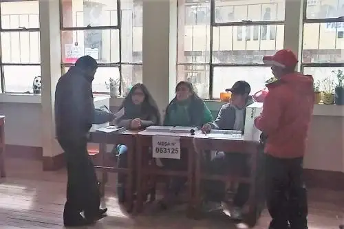 Comicios se desarrollan sin problemas en la ciudad de Cerro de Pasco, región Pasco. ANDINA